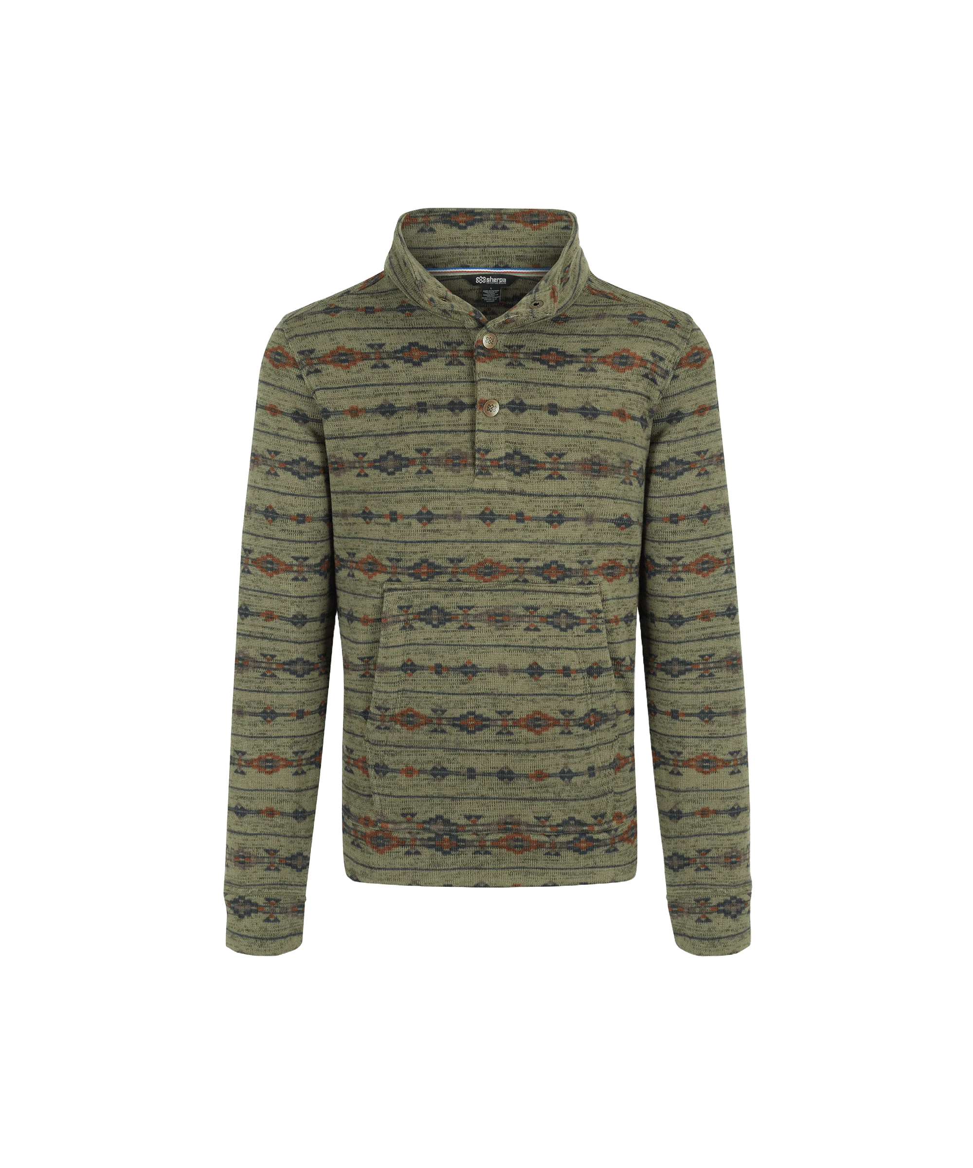 Bhutan Pullover - Evergreen Stripe