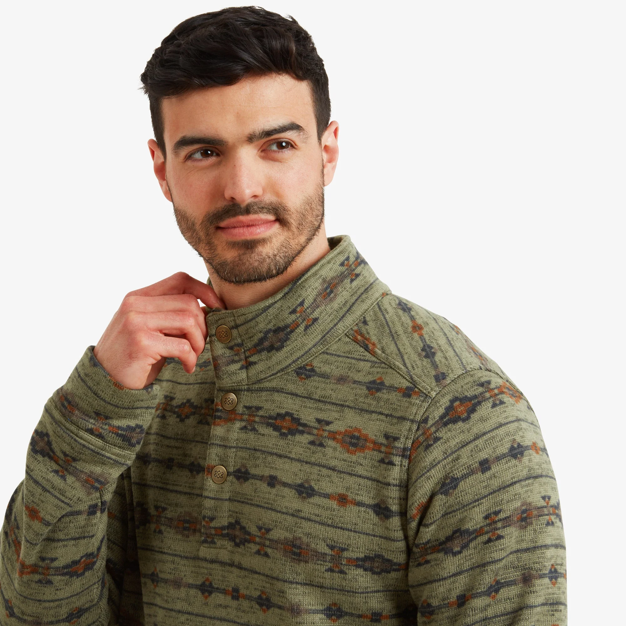 Bhutan Pullover - Evergreen Stripe - Image 6