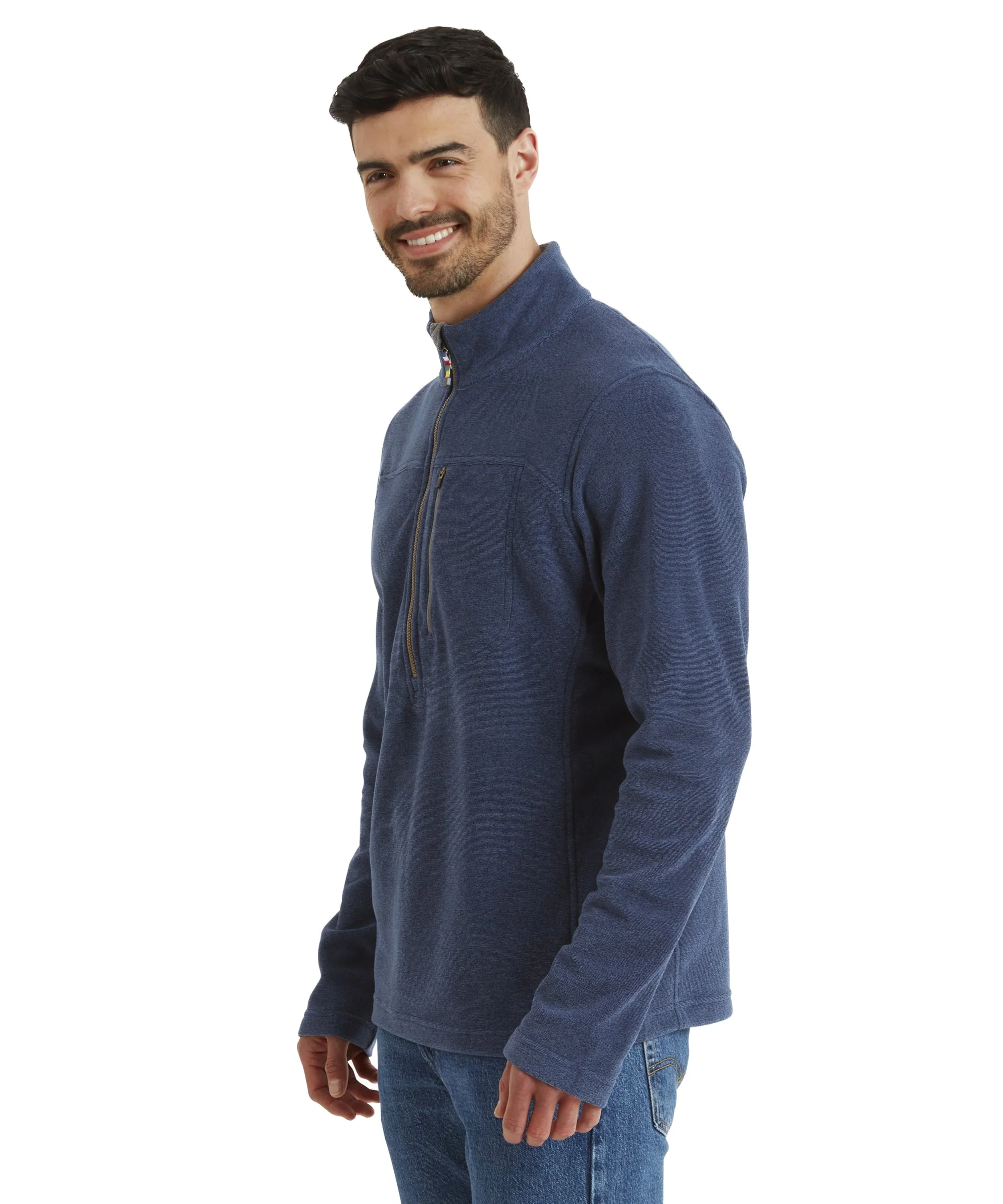 Rolpa Eco Quarter Zip Fleece - Rathee Blue - Image 4
