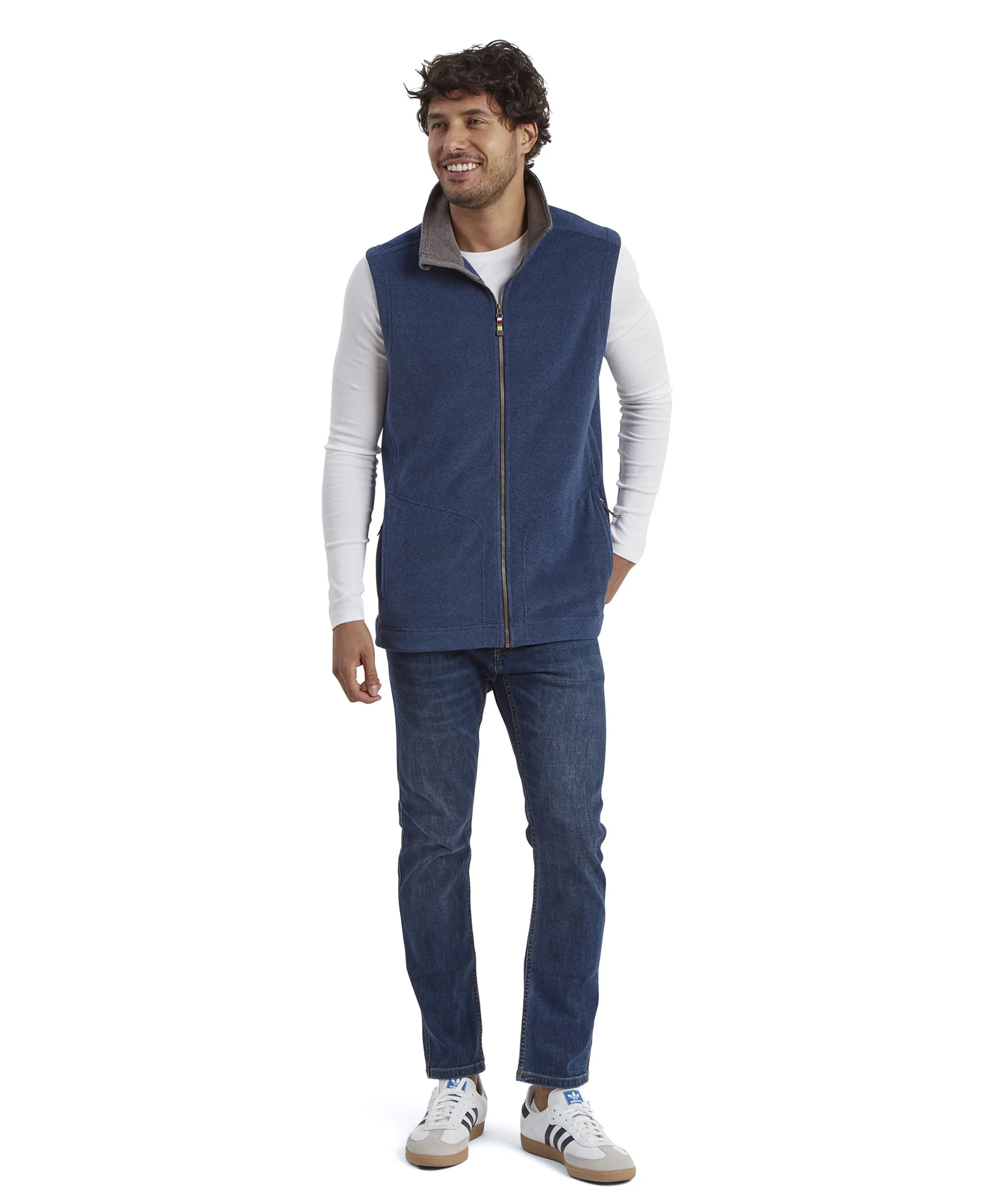 Rolpa Eco Fleece Vest - Rathee Blue - Image 3
