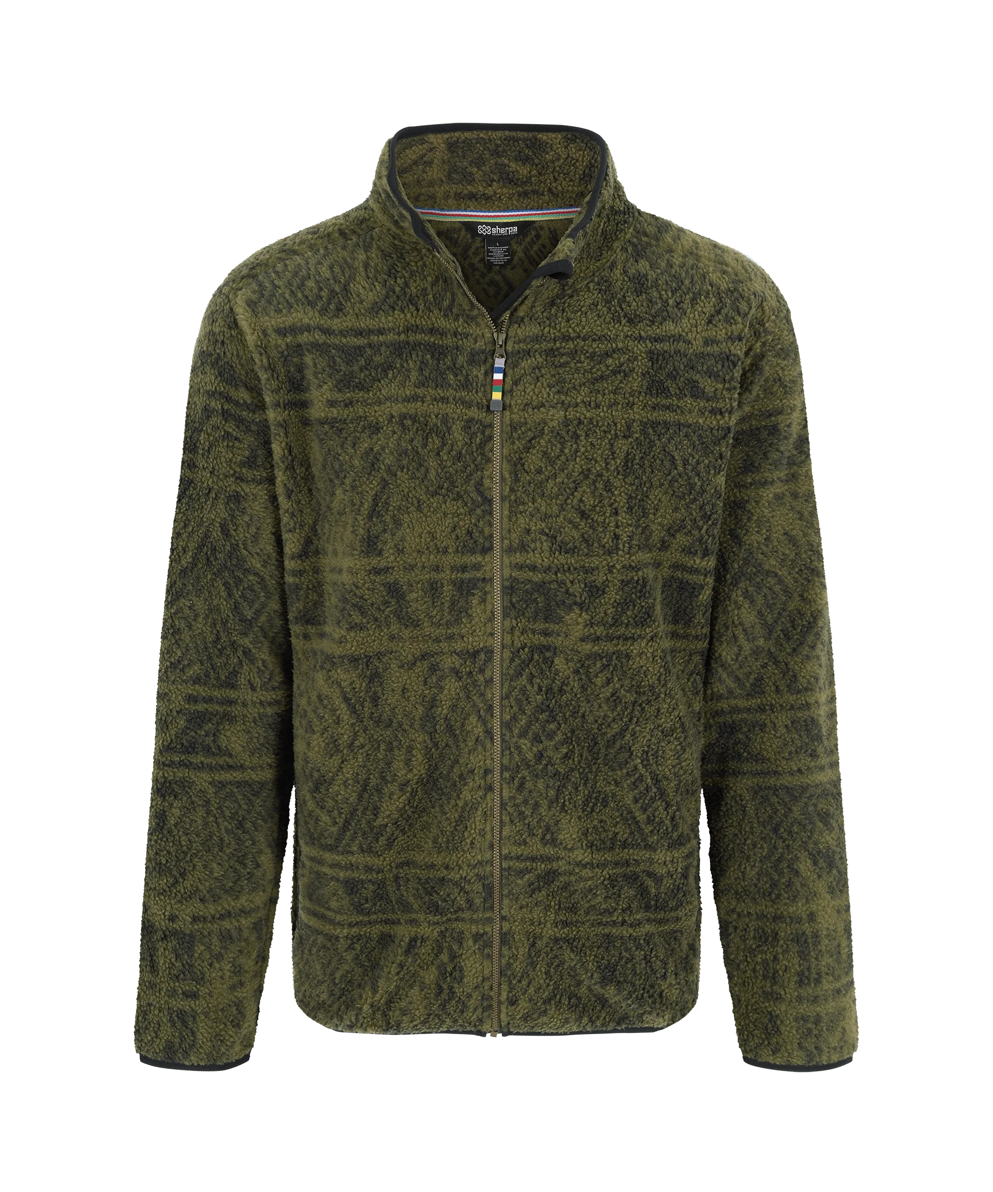 Uddesya Sherpa Fleece Jacket - Evergreen Topo