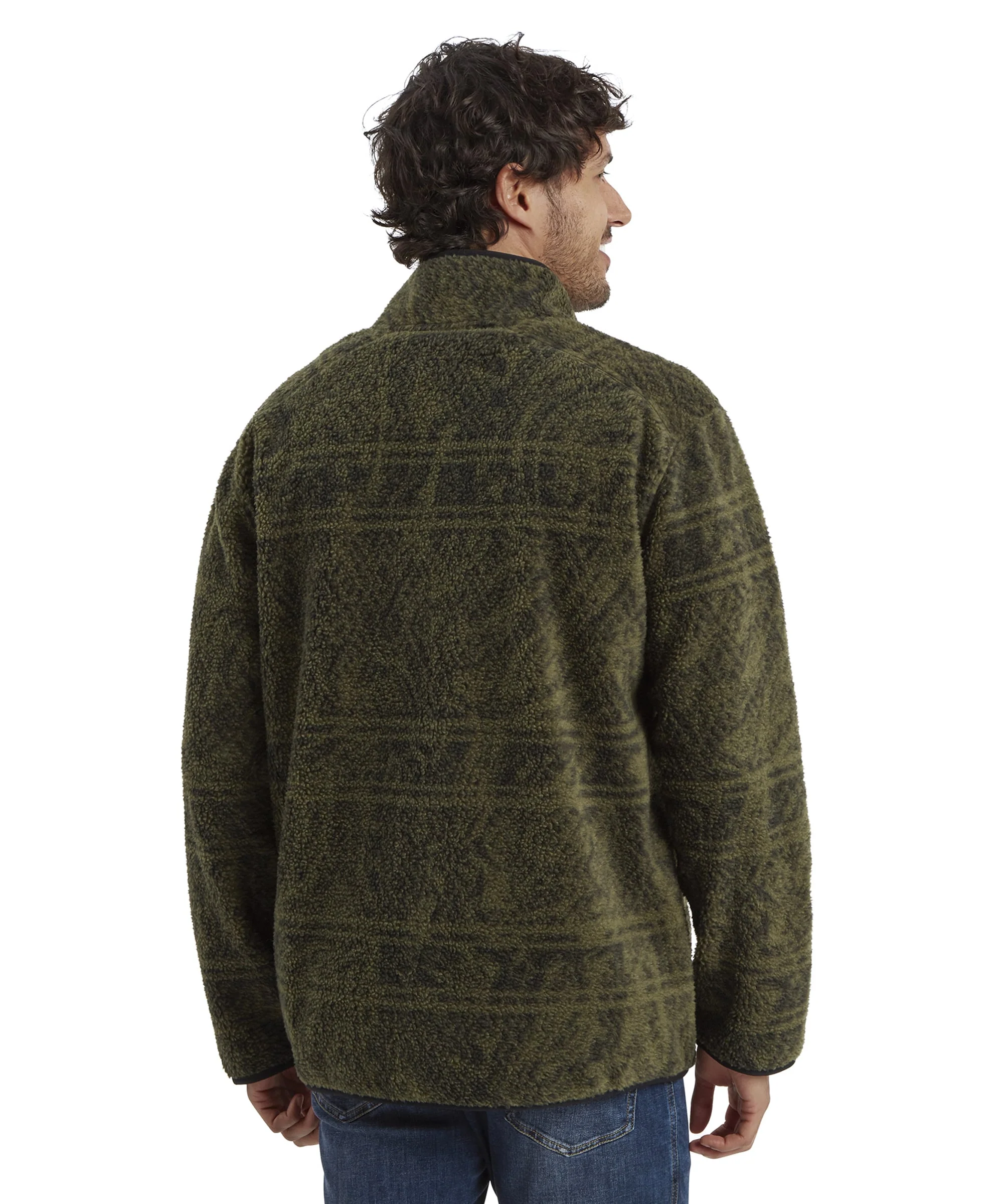 Uddesya Sherpa Fleece Jacket - Evergreen Topo - Image 5