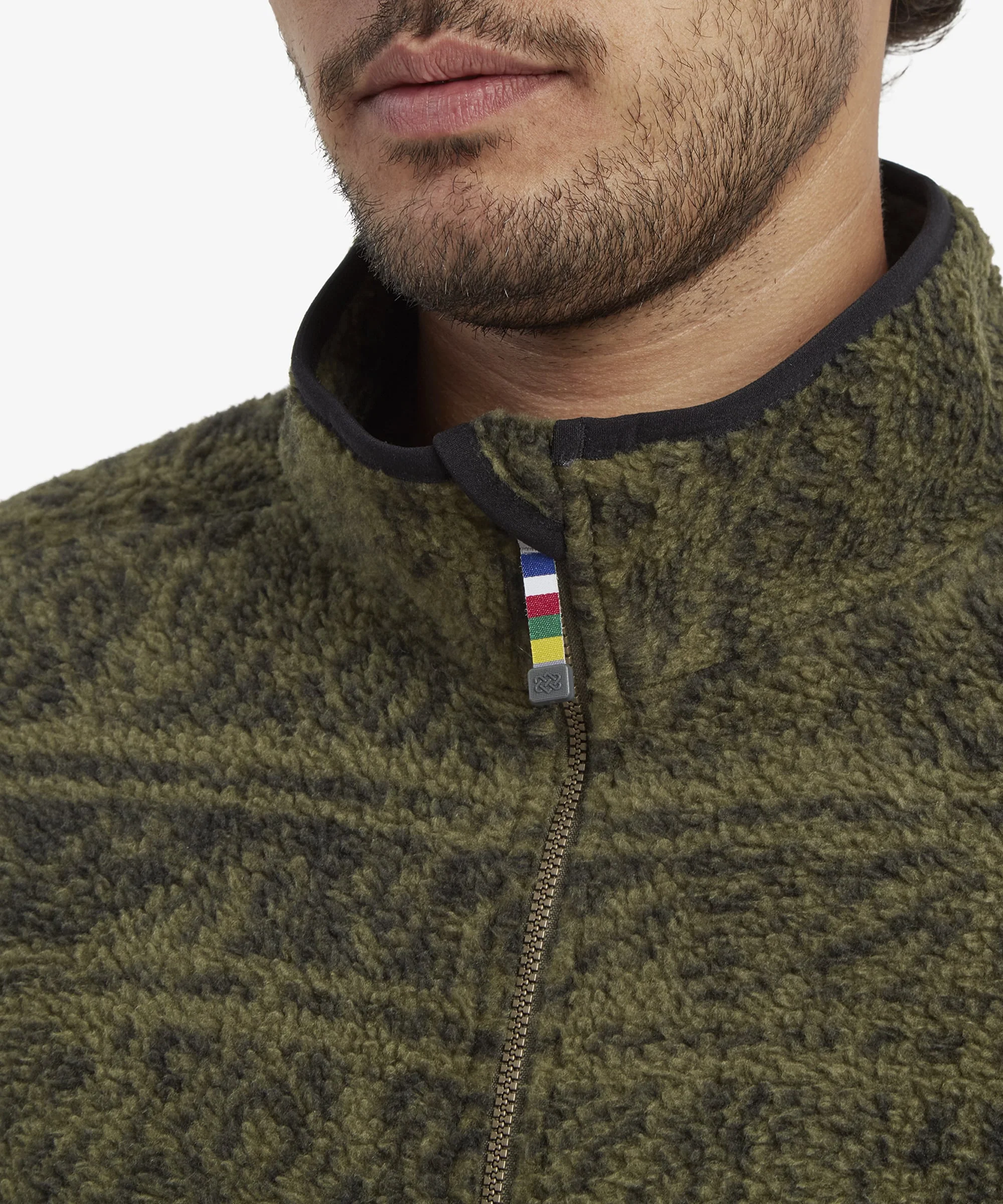 Uddesya Sherpa Fleece Jacket - Evergreen Topo - Image 6