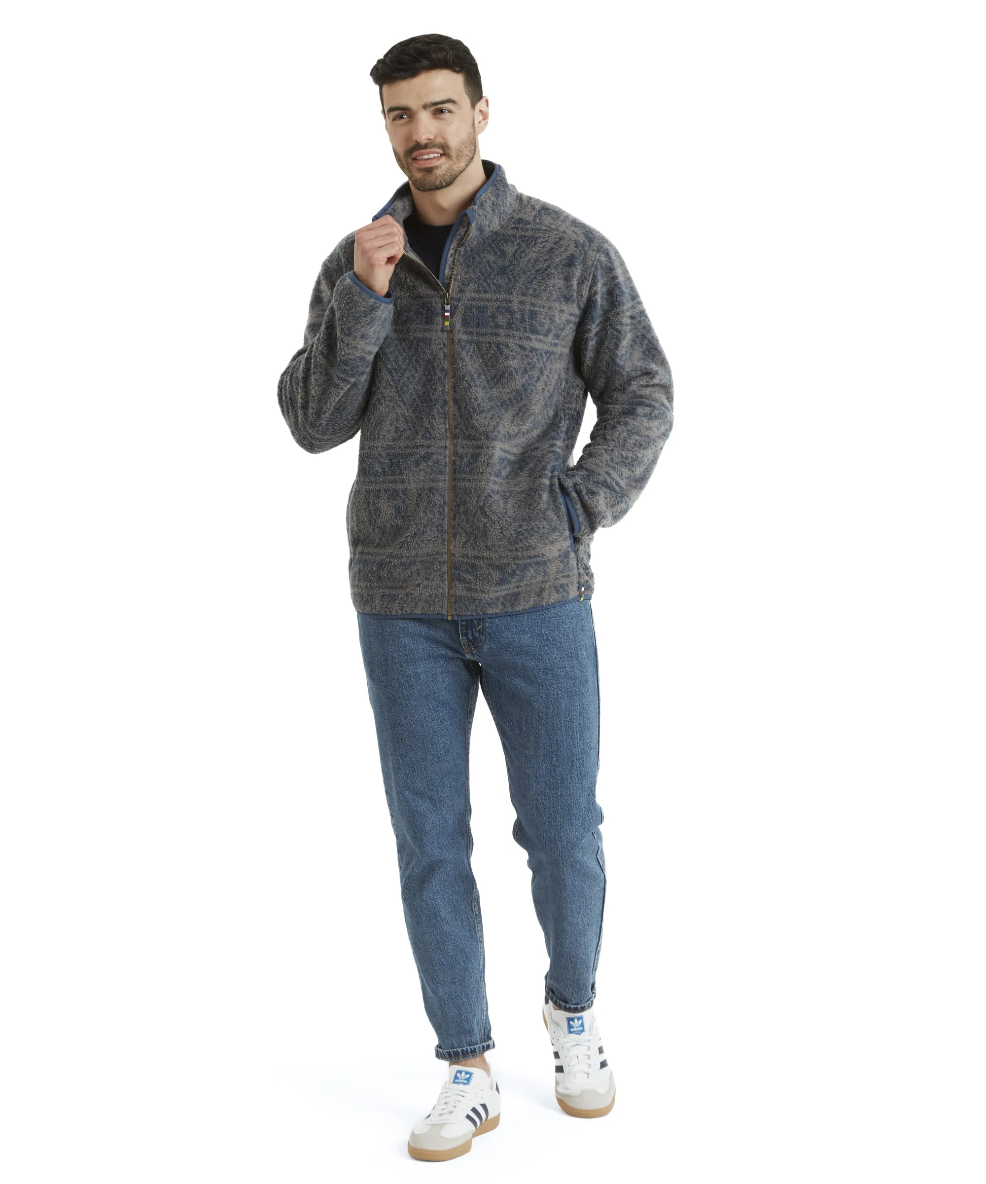 Uddesya Sherpa Fleece Jacket - Monsoon Topo - Image 3