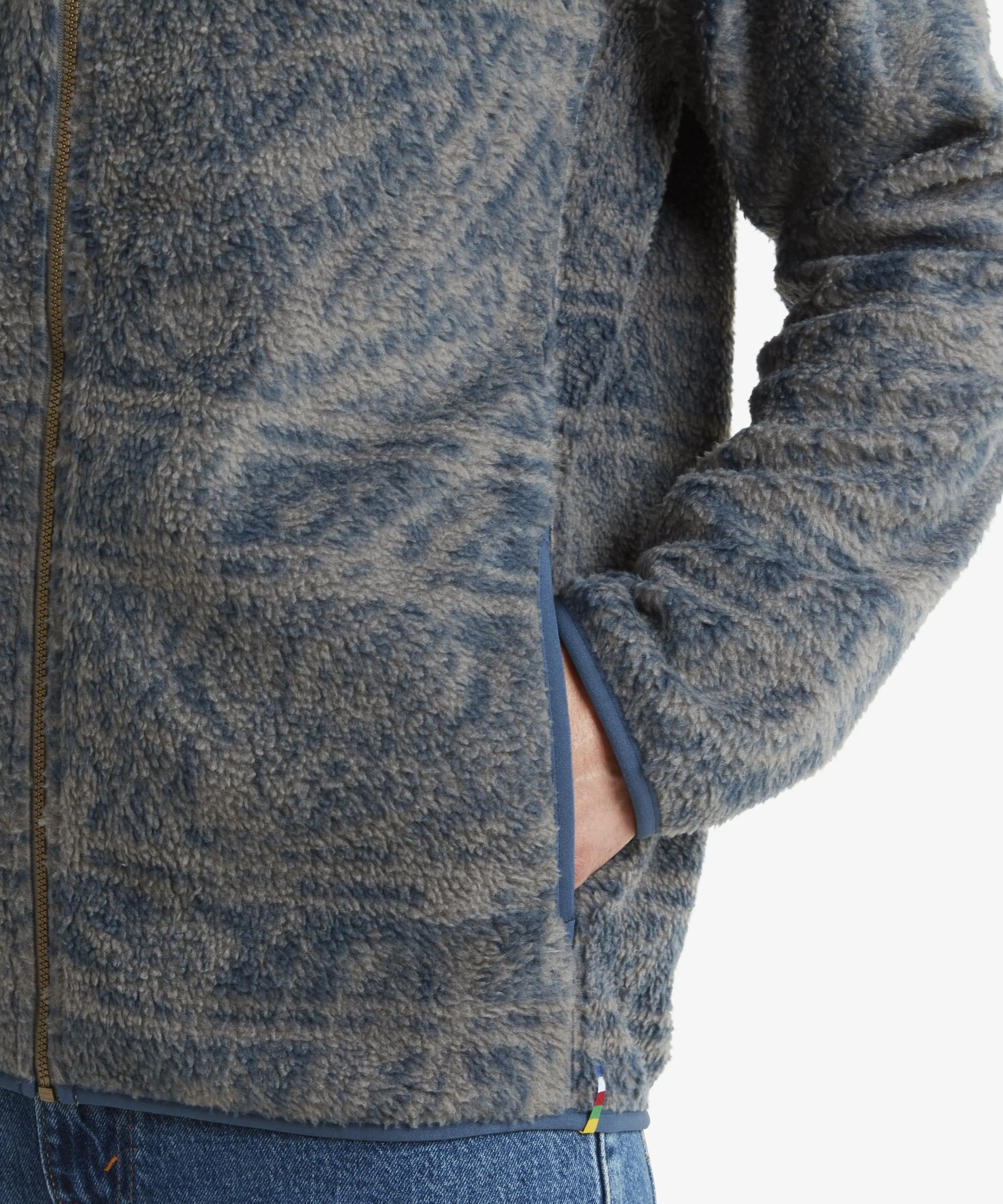 Uddesya Sherpa Fleece Jacket - Monsoon Topo - Image 7