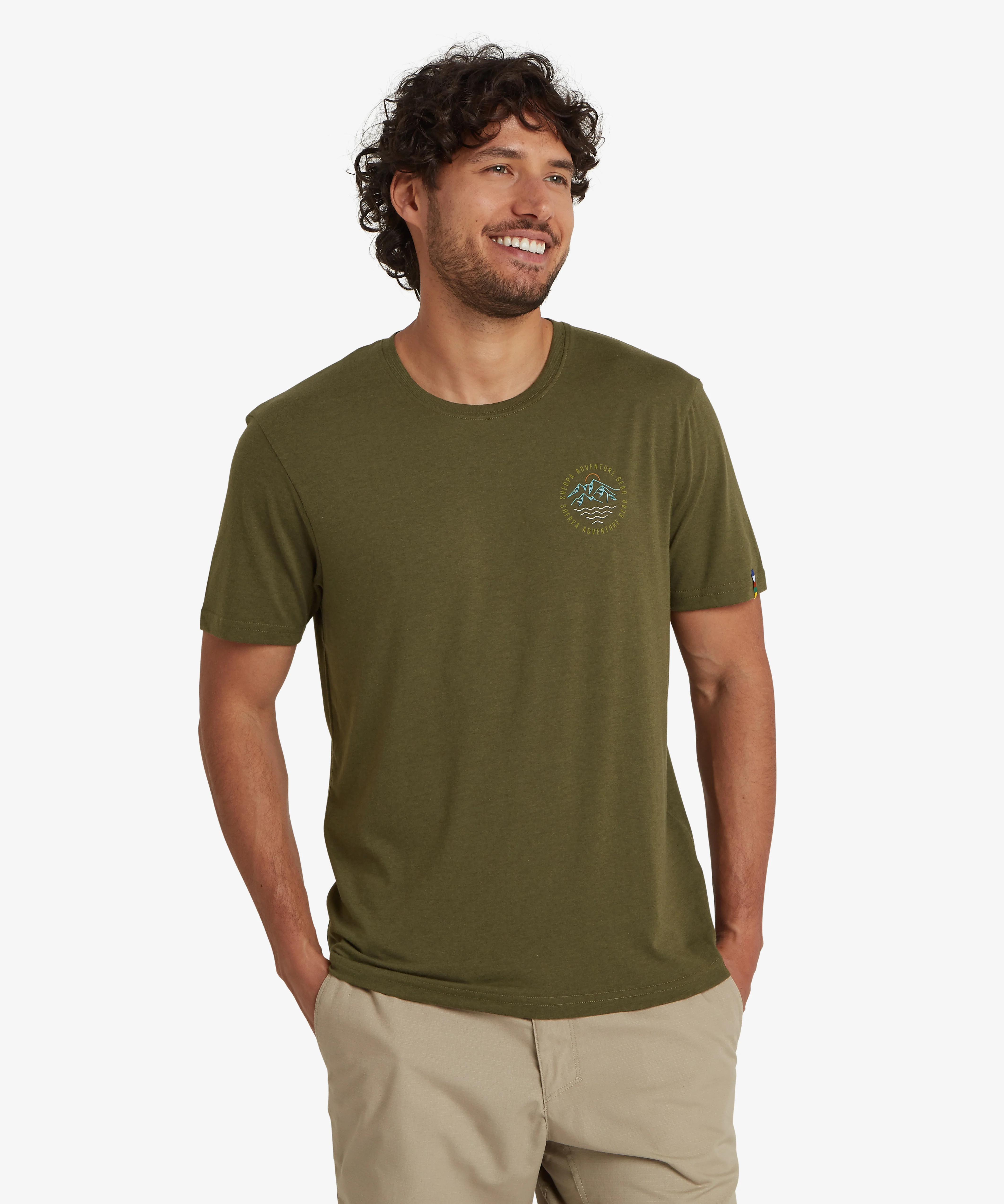 Bali Circle T-Shirt - Evergreen - Image 3