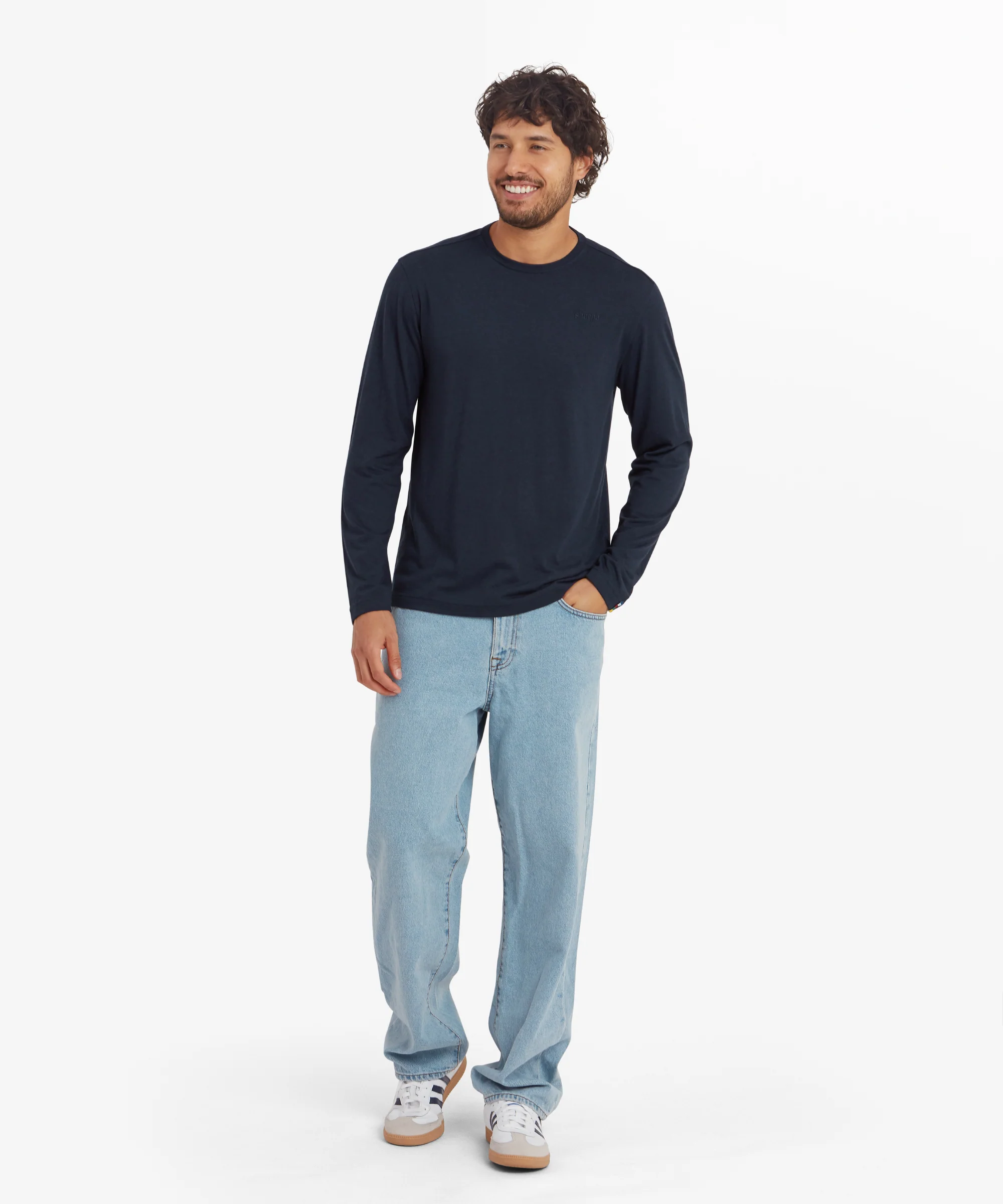 Bali Long Sleeve Crew - Rathee Blue - Image 3