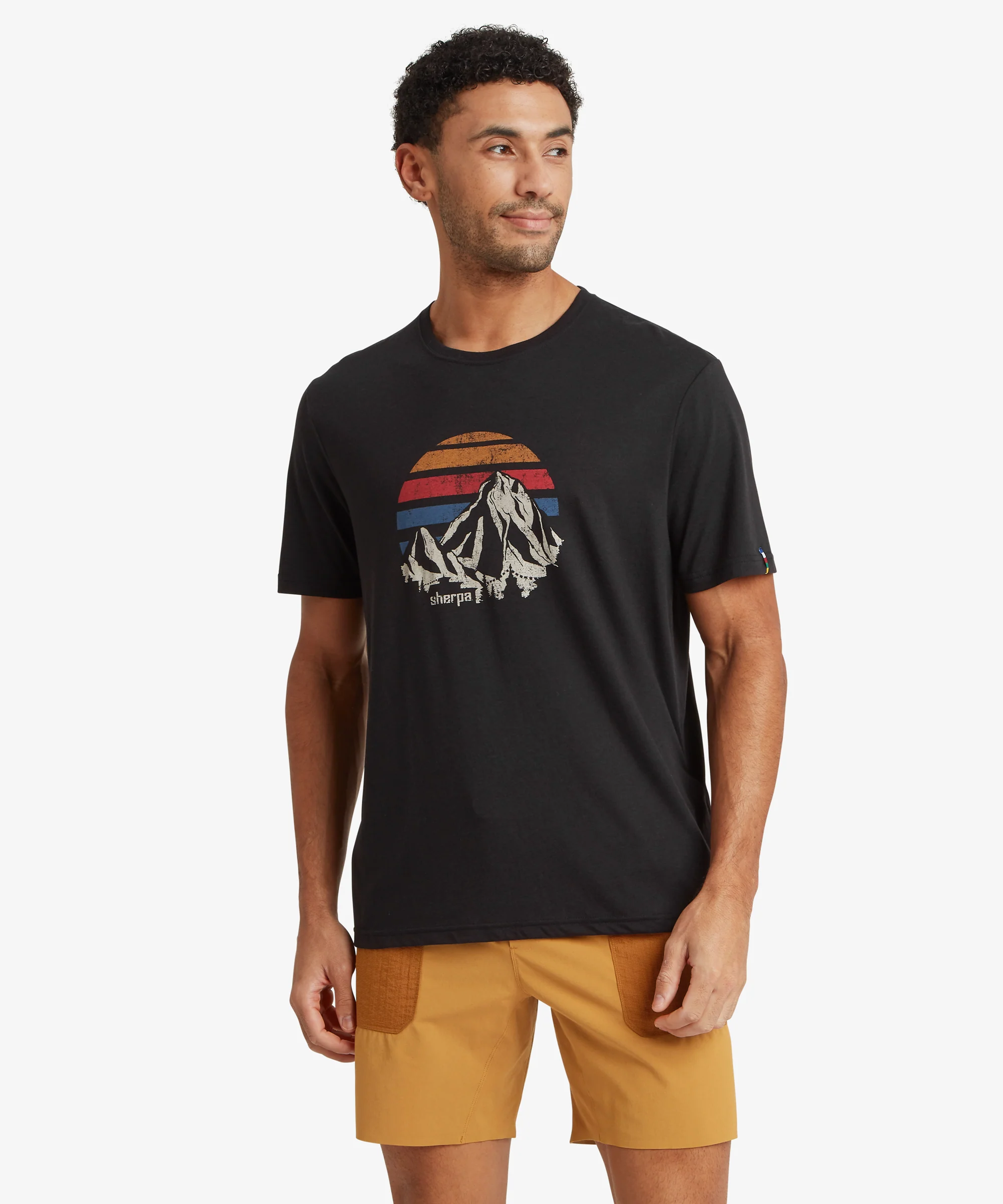 Bali Retro Sunset T-Shirt - Black - Image 5