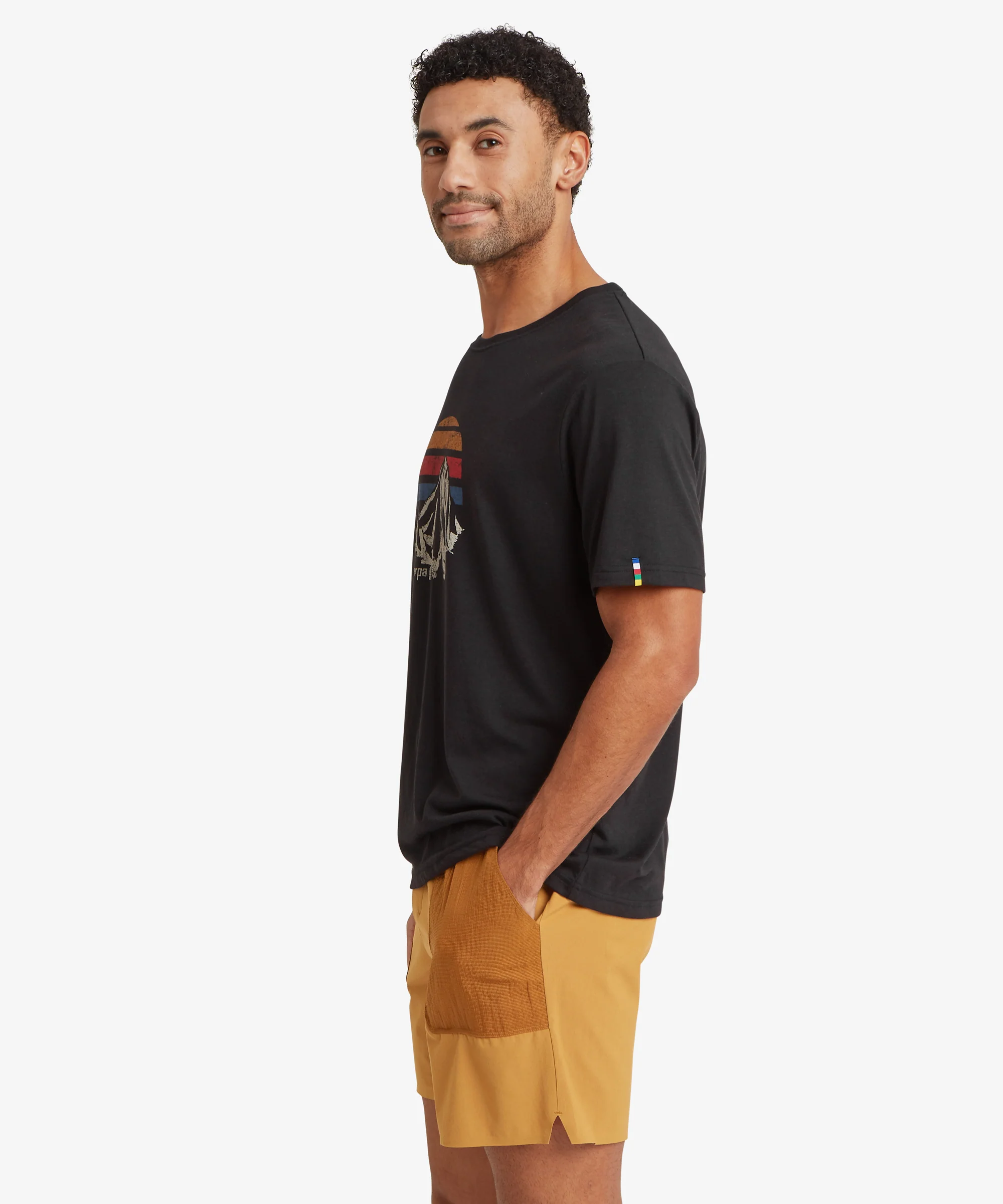Bali Retro Sunset T-Shirt - Black - Image 7