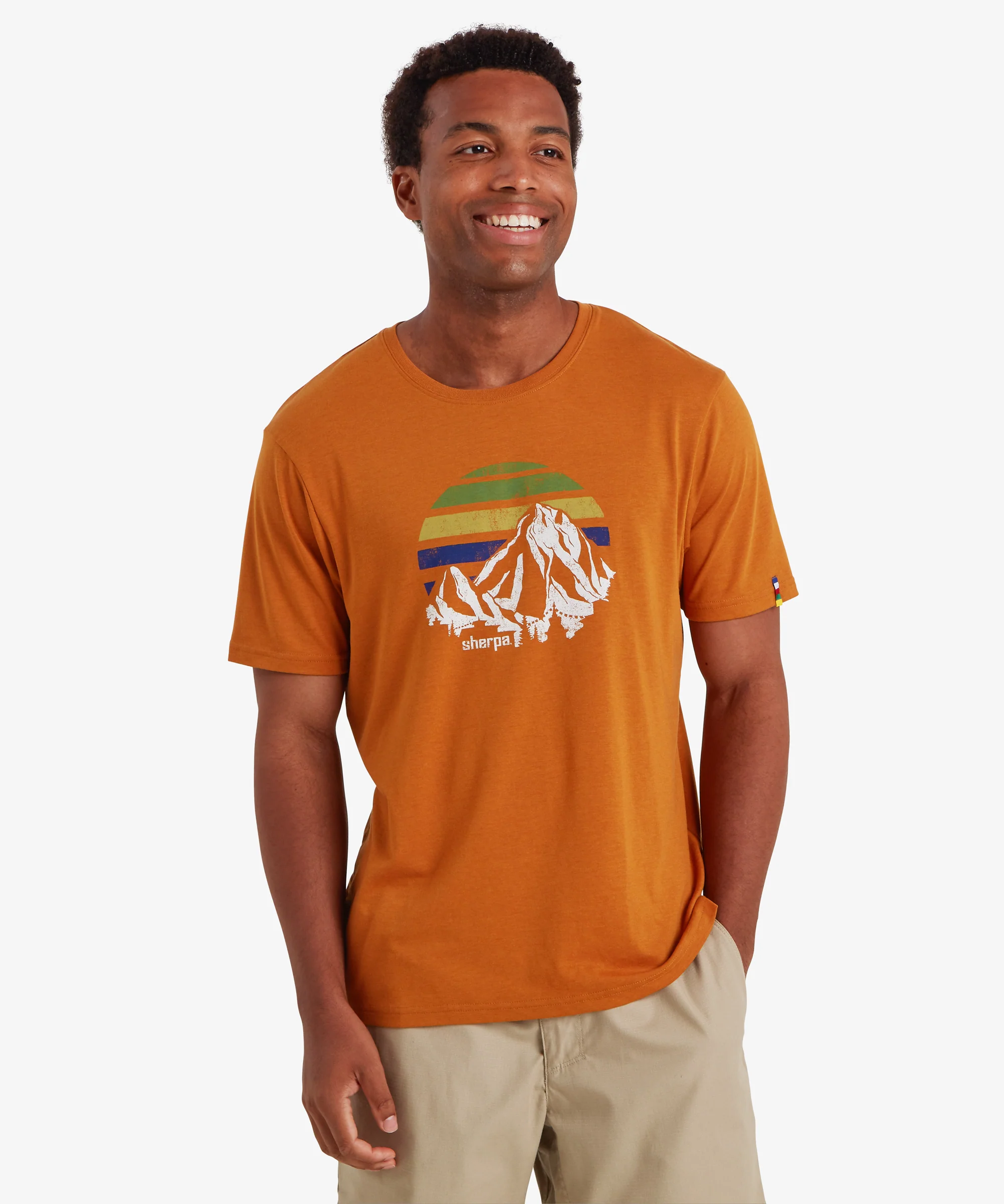 Bali Retro Sunset T-Shirt - Masala - Image 5