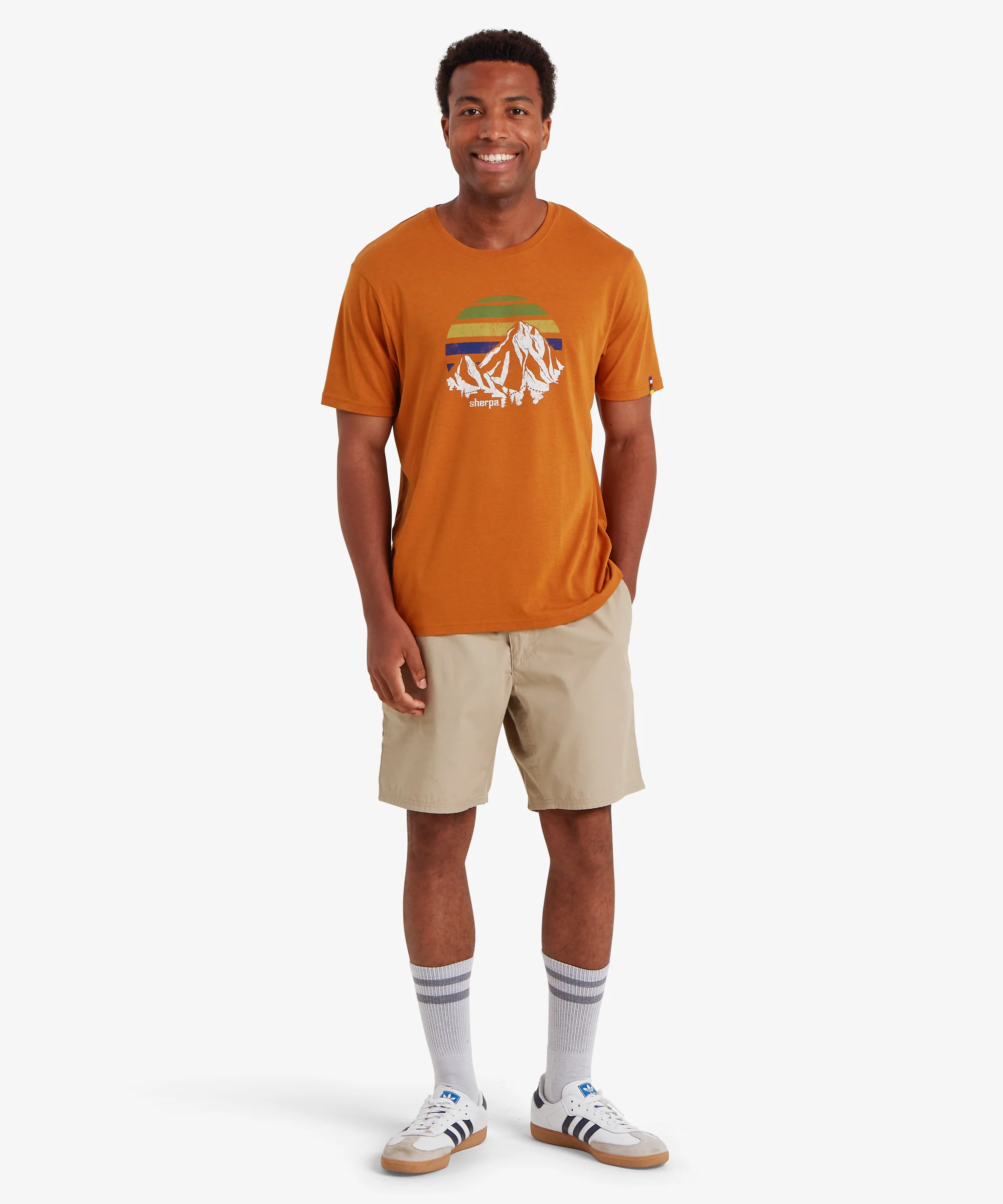 Bali Retro Sunset T-Shirt - Masala - Image 6