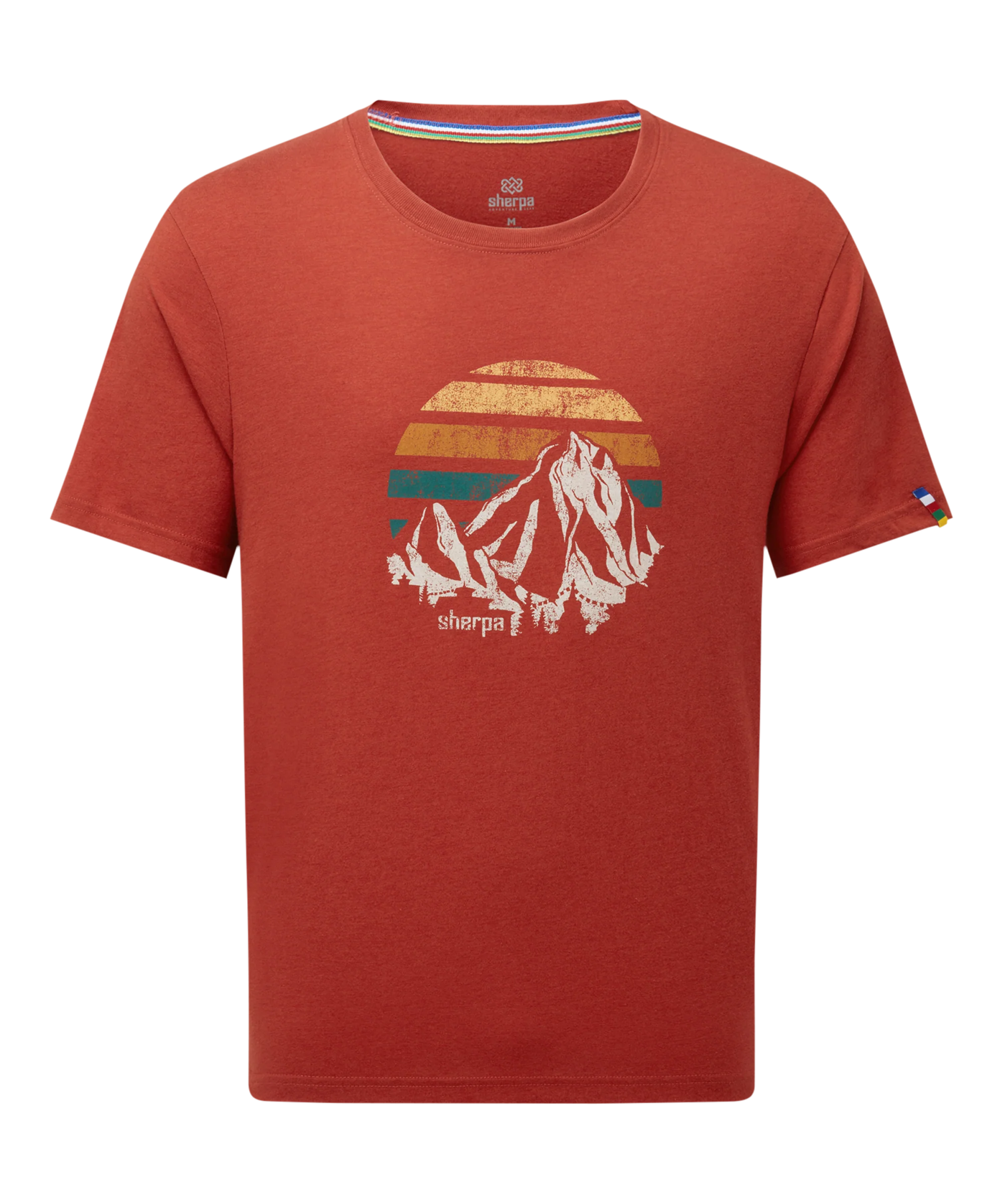 Bali Retro Sunset T-Shirt - Rust