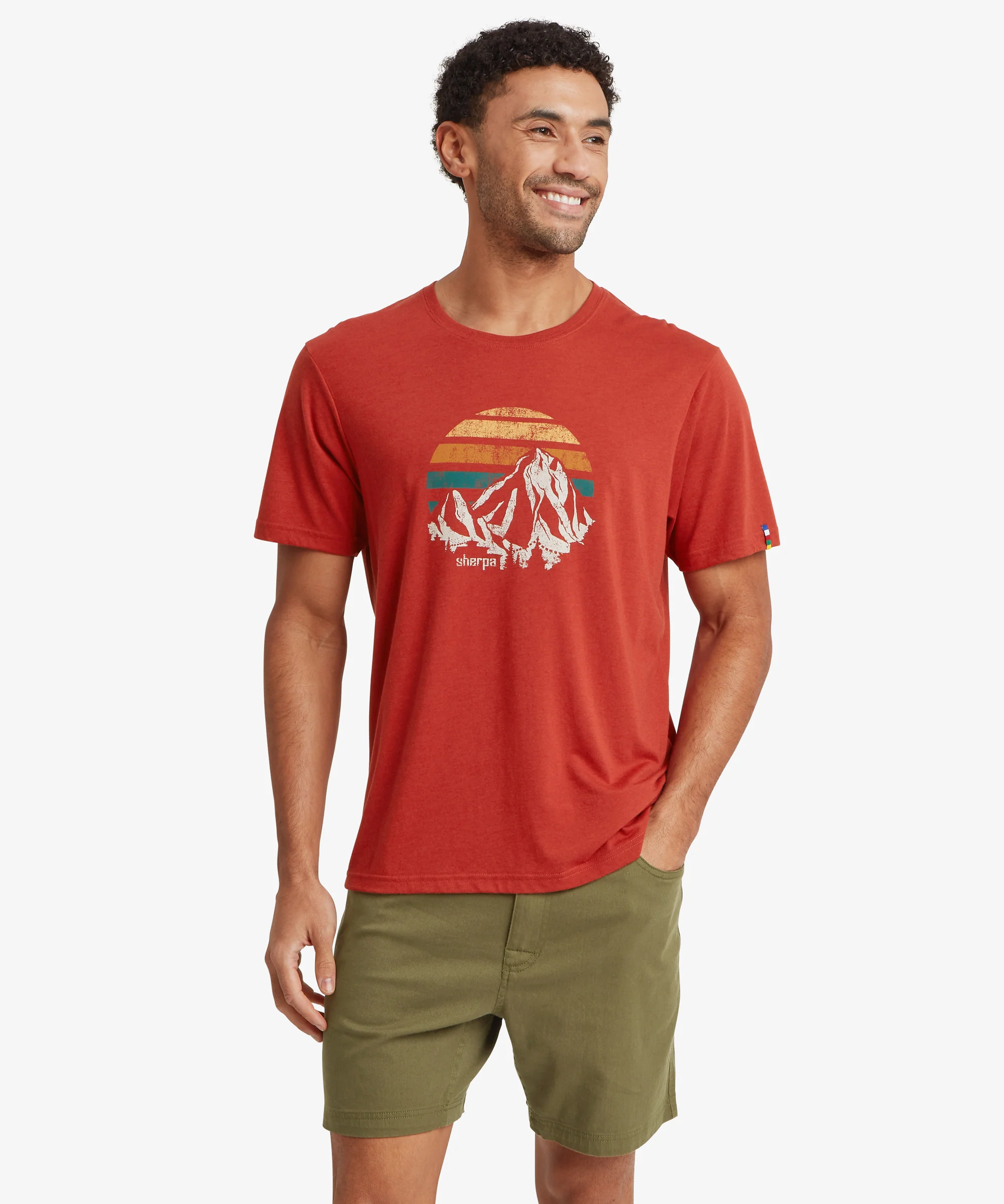 Bali Retro Sunset T-Shirt - Rust - Image 2