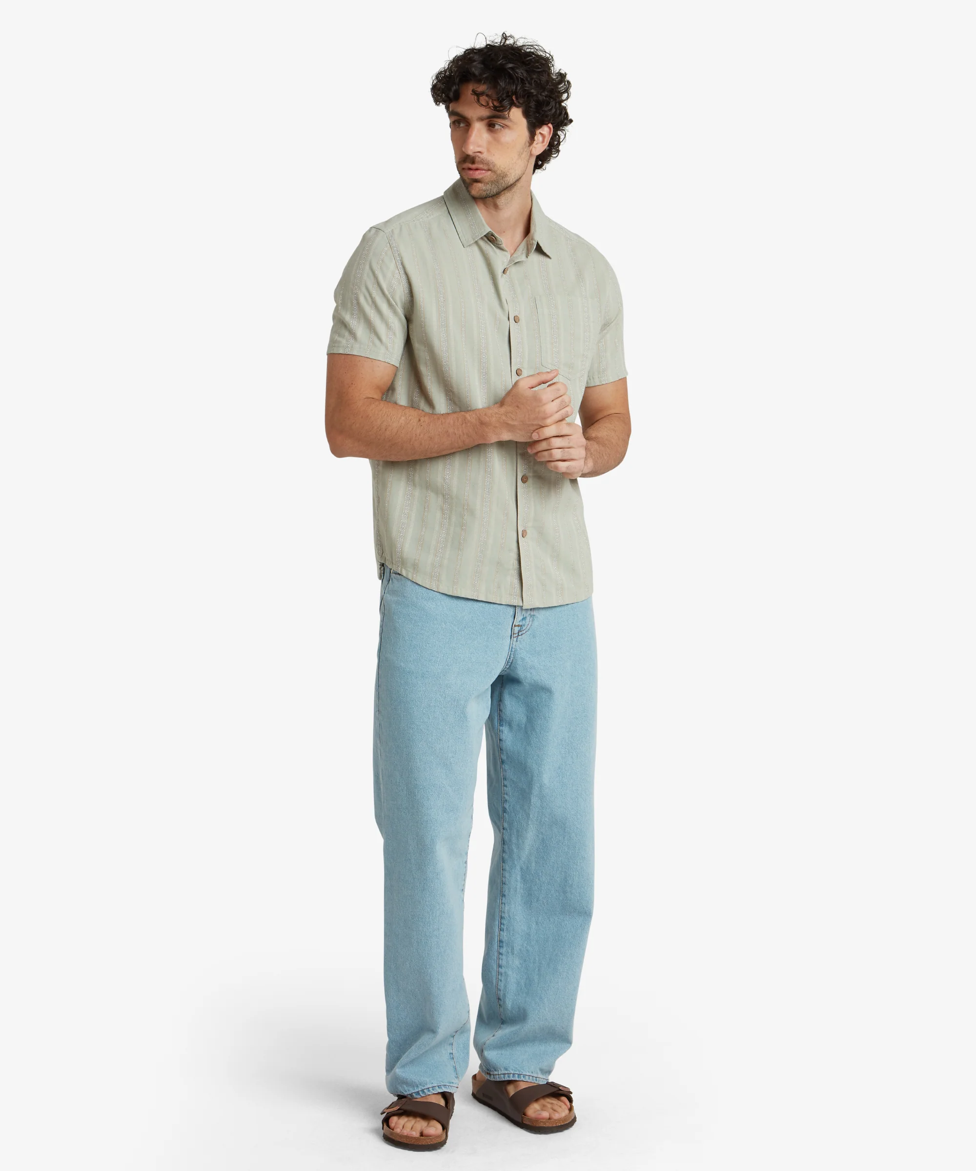 Belbari Short Sleeve Shirt - Celery - Image 3