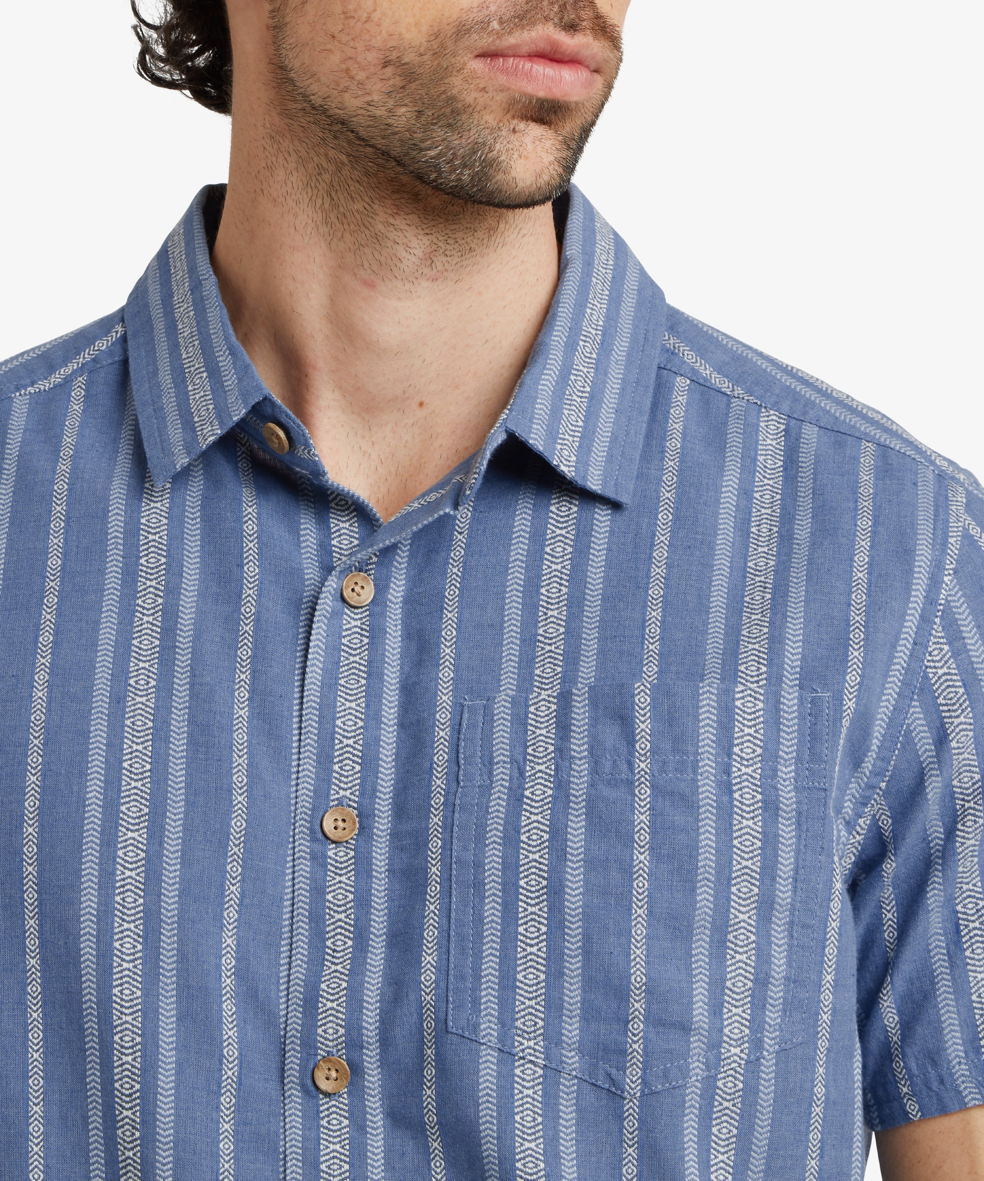 Belbari Short Sleeve Shirt - Seaport Blue - Image 10