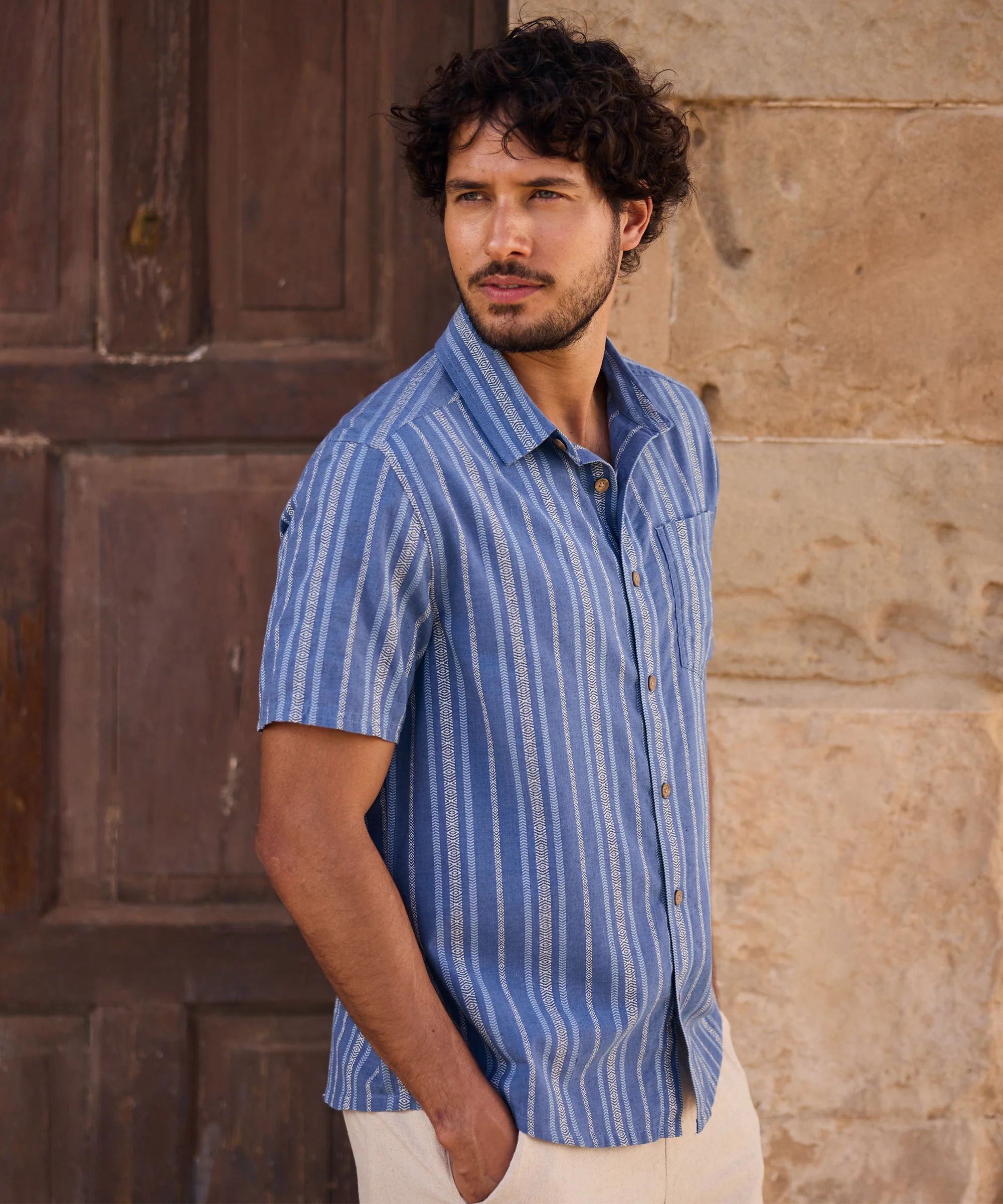 Belbari Short Sleeve Shirt - Seaport Blue - Image 2