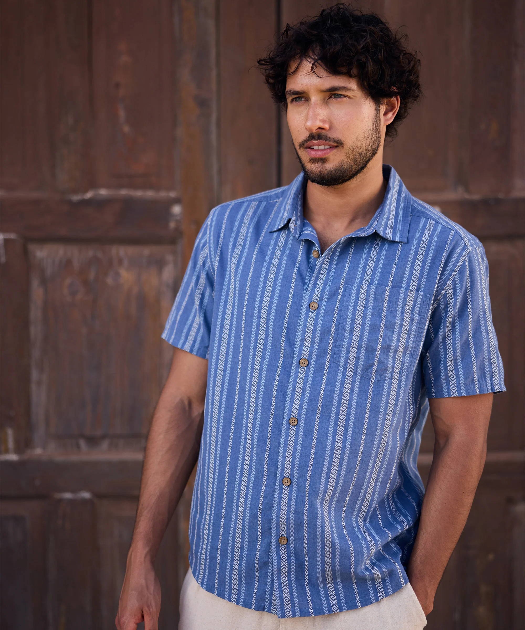Belbari Short Sleeve Shirt - Seaport Blue - Image 3
