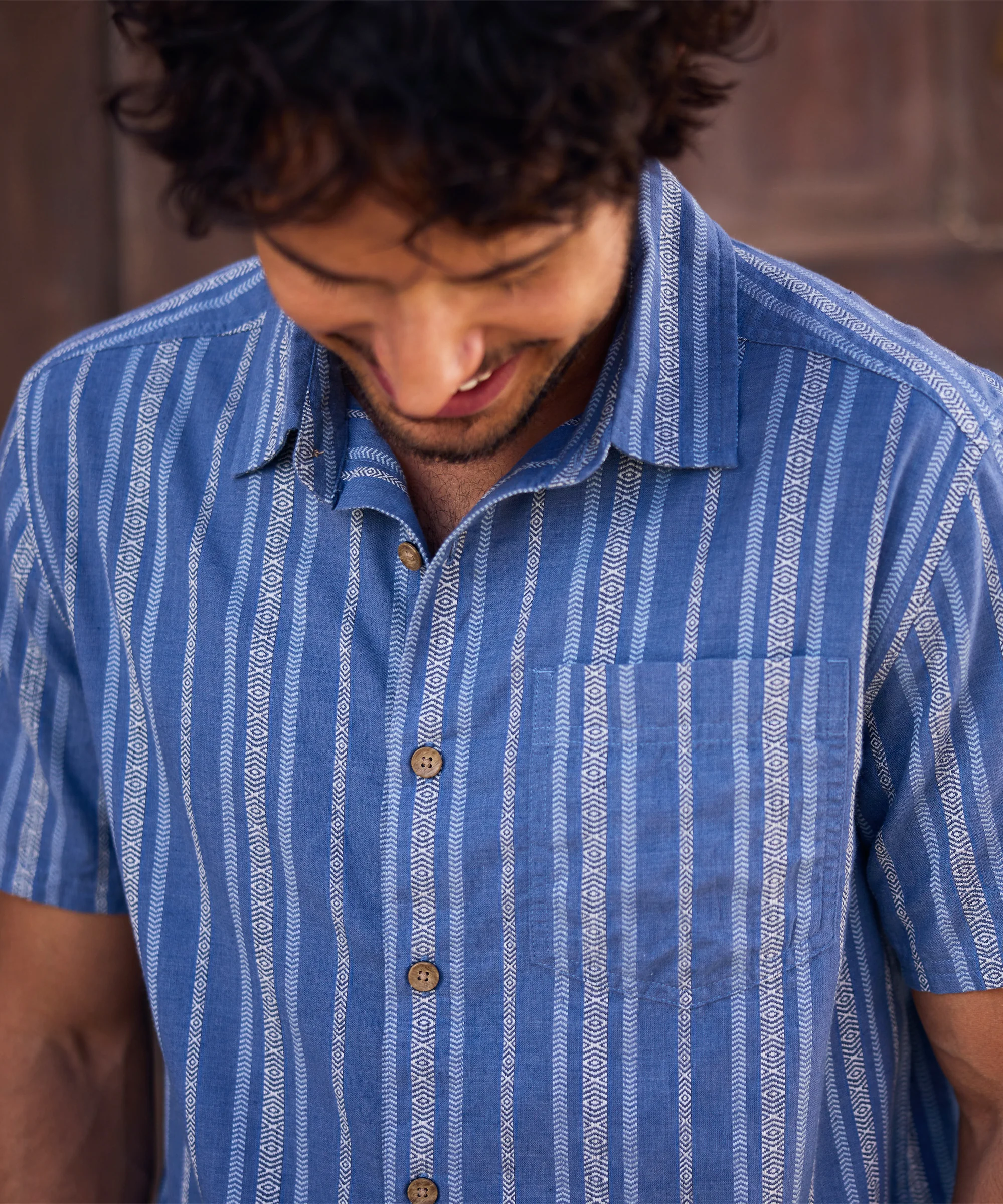Belbari Short Sleeve Shirt - Seaport Blue - Image 4