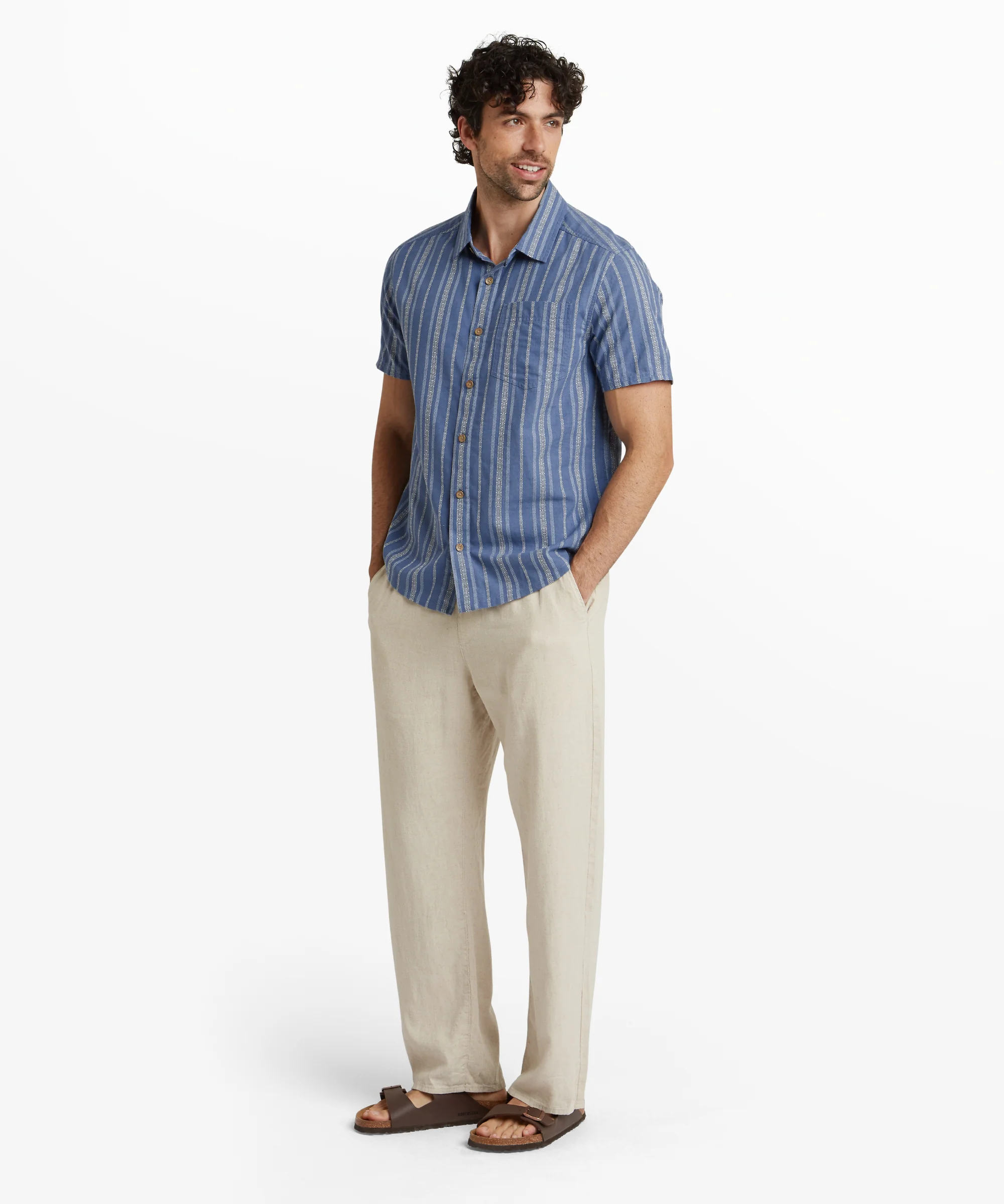 Belbari Short Sleeve Shirt - Seaport Blue - Image 7