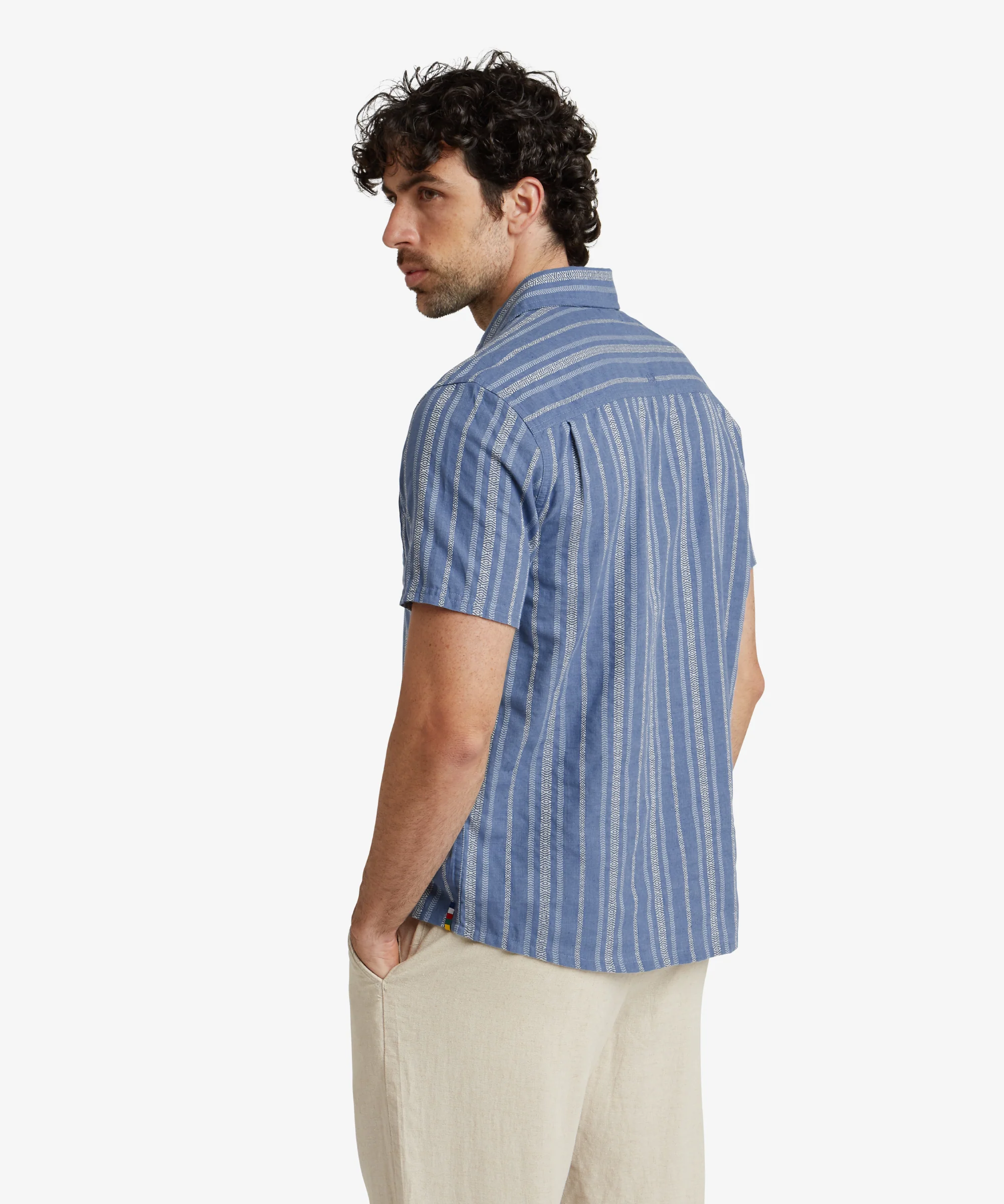 Belbari Short Sleeve Shirt - Seaport Blue - Image 9