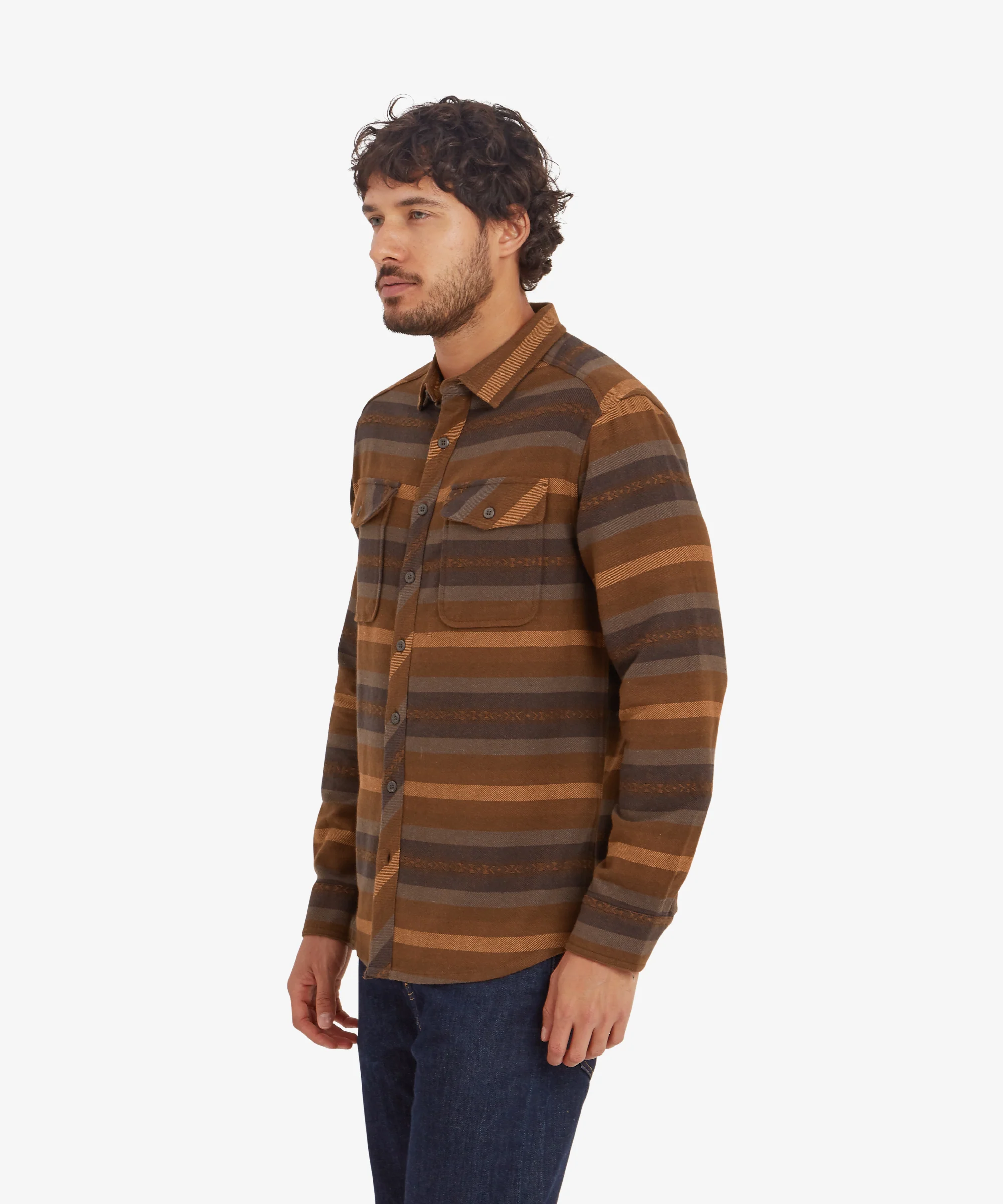 Choejor Long Sleeve Shirt - Cappuccino - Image 4