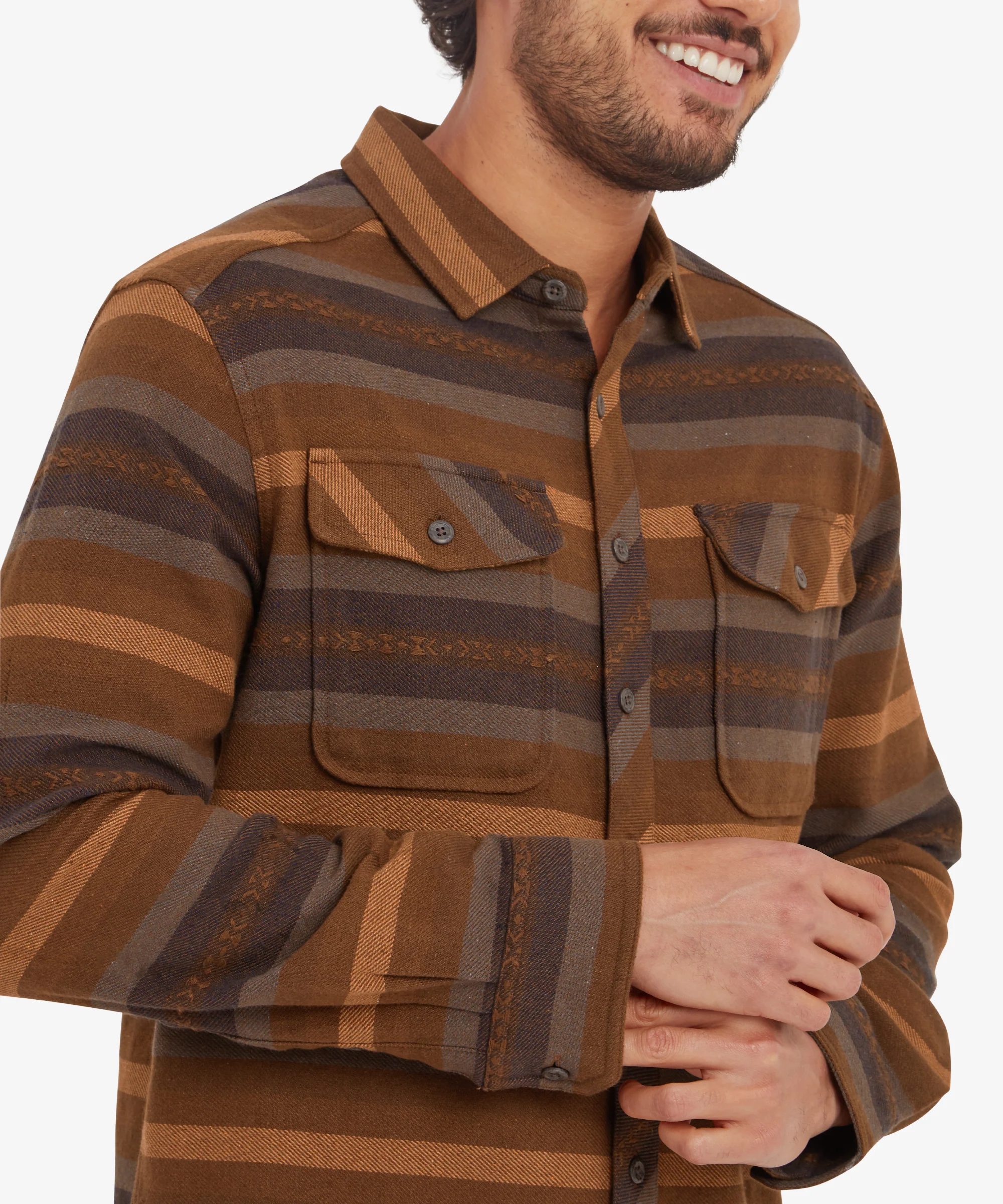 Choejor Long Sleeve Shirt - Cappuccino - Image 6