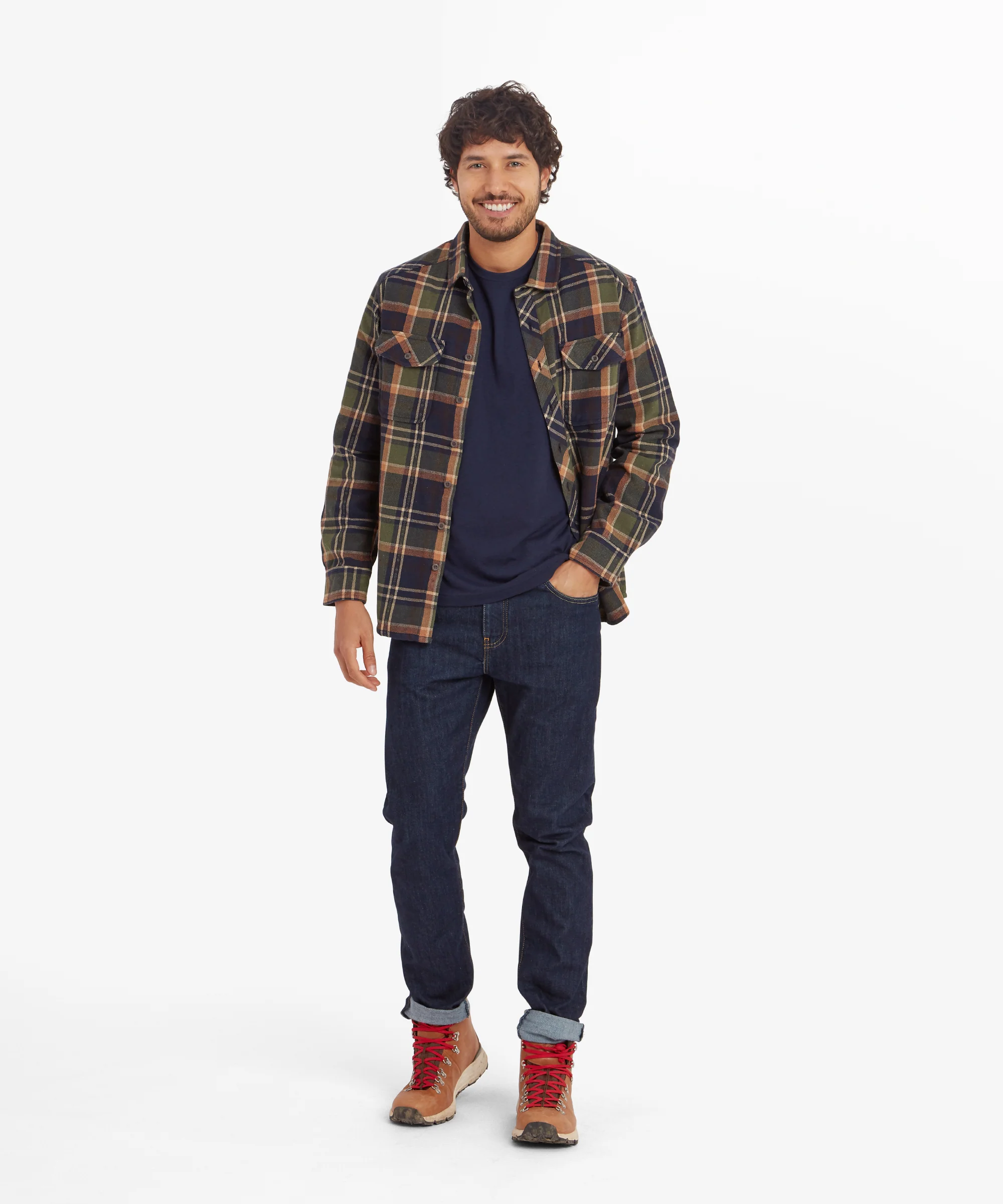 Choejor Long Sleeve Shirt - Rathee Blue - Image 3