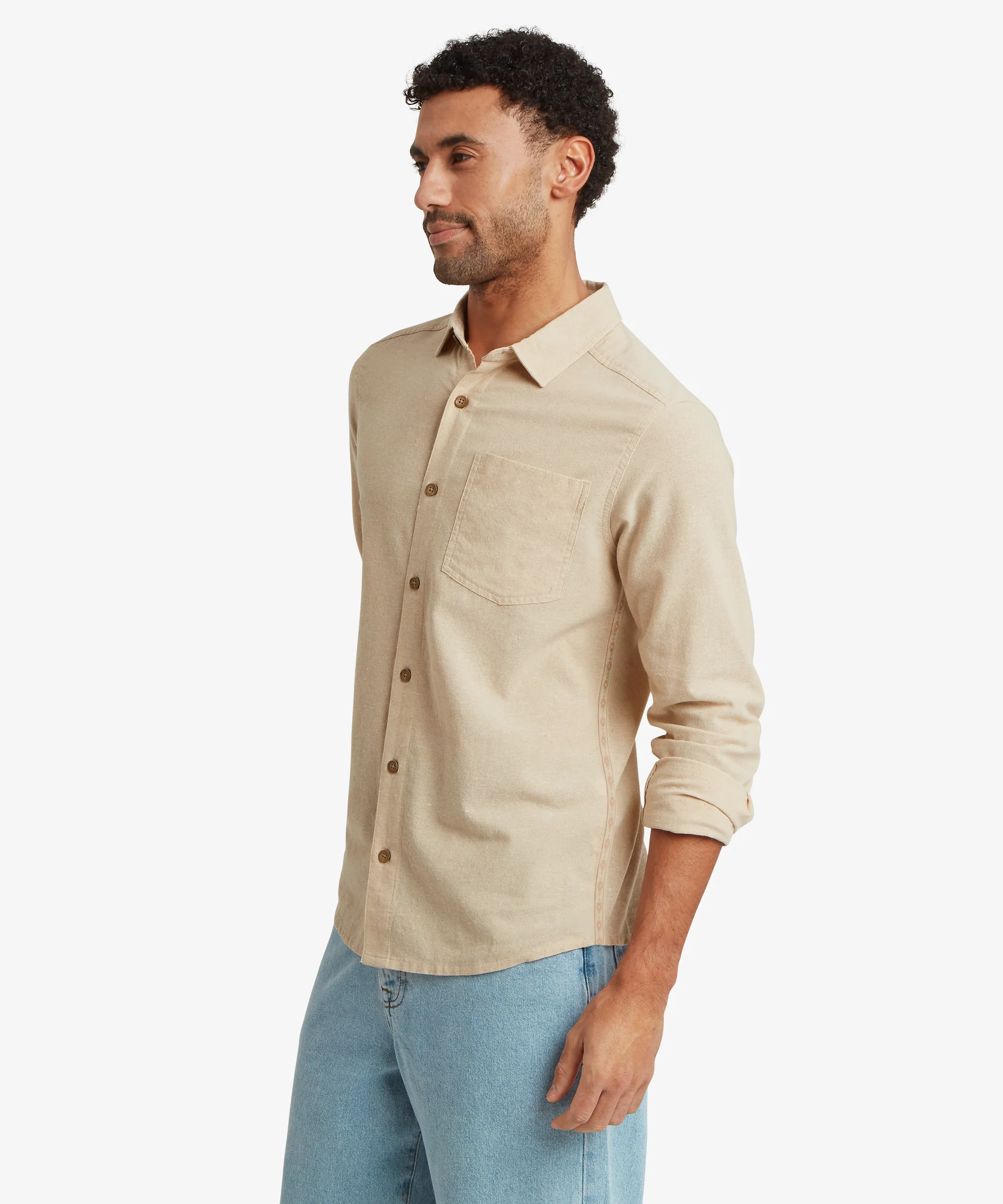 Daha Long Sleeve Shirt - Bardiya Sand - Image 2