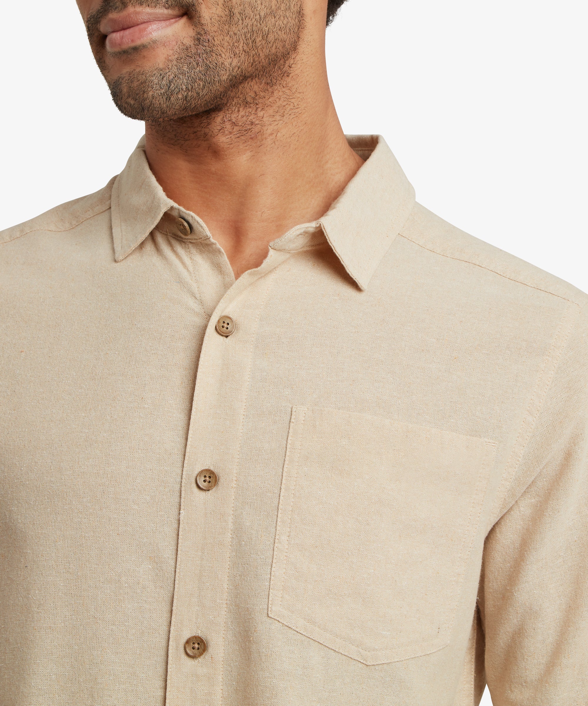 Daha Long Sleeve Shirt - Bardiya Sand - Image 6