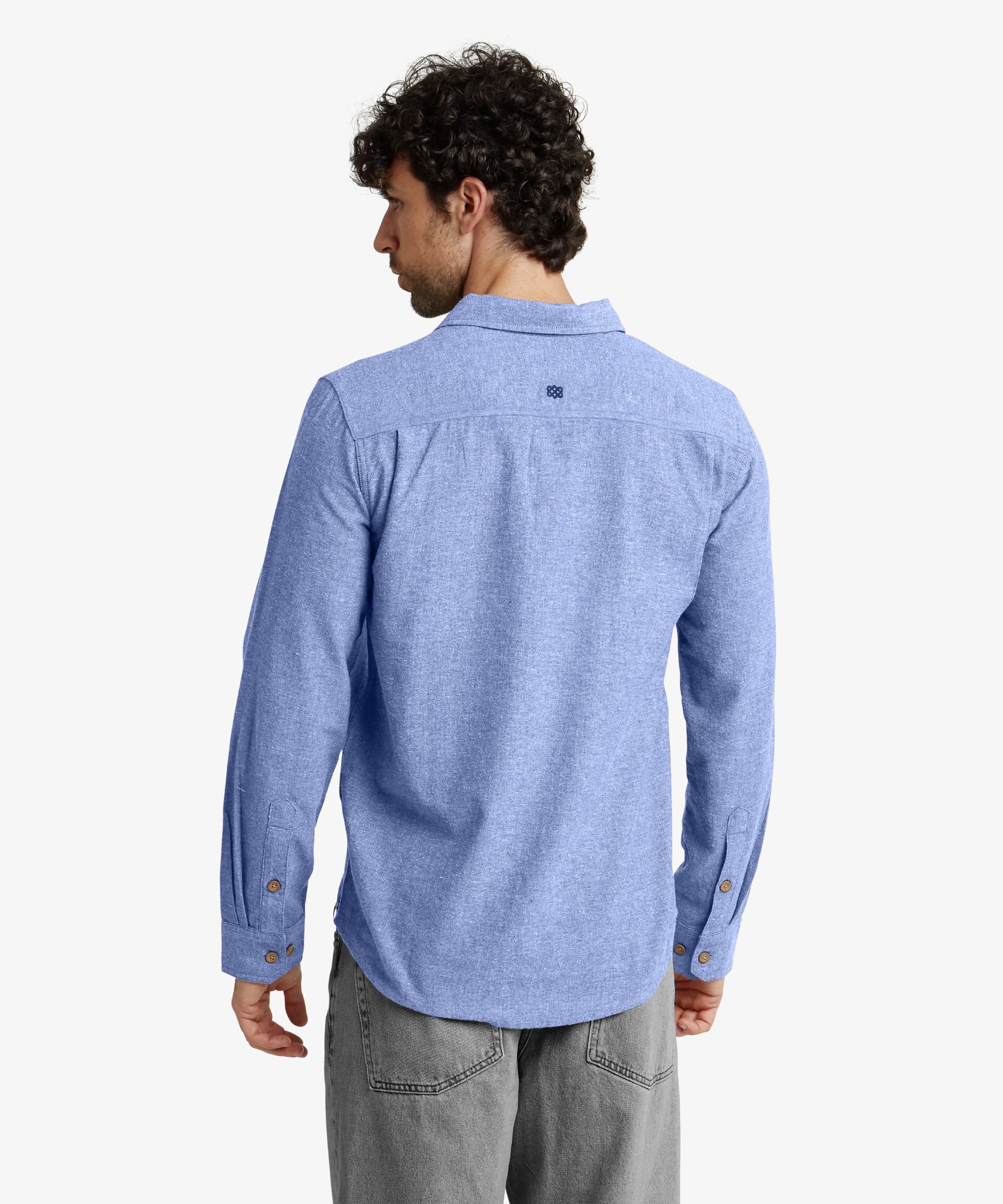 Daha Long Sleeve Shirt - Rathee Blue - Image 5