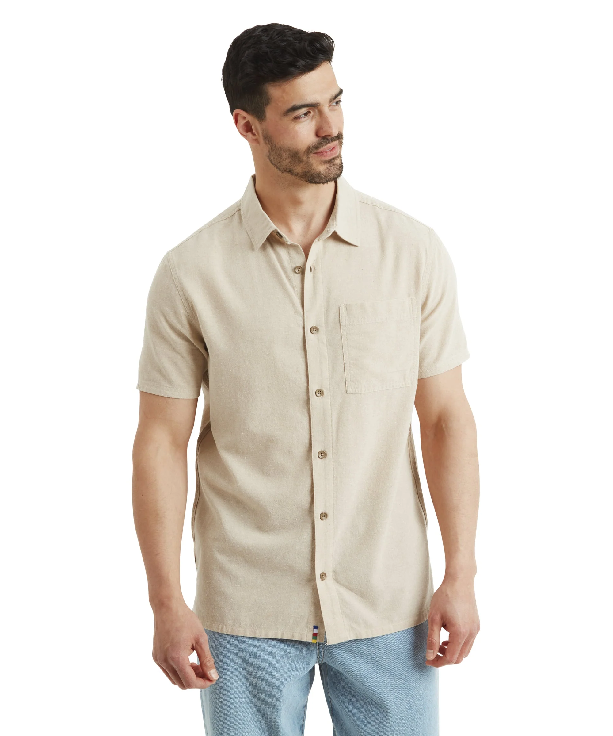 Daha Short Sleeve Shirt - Bardiya Sand - Image 2