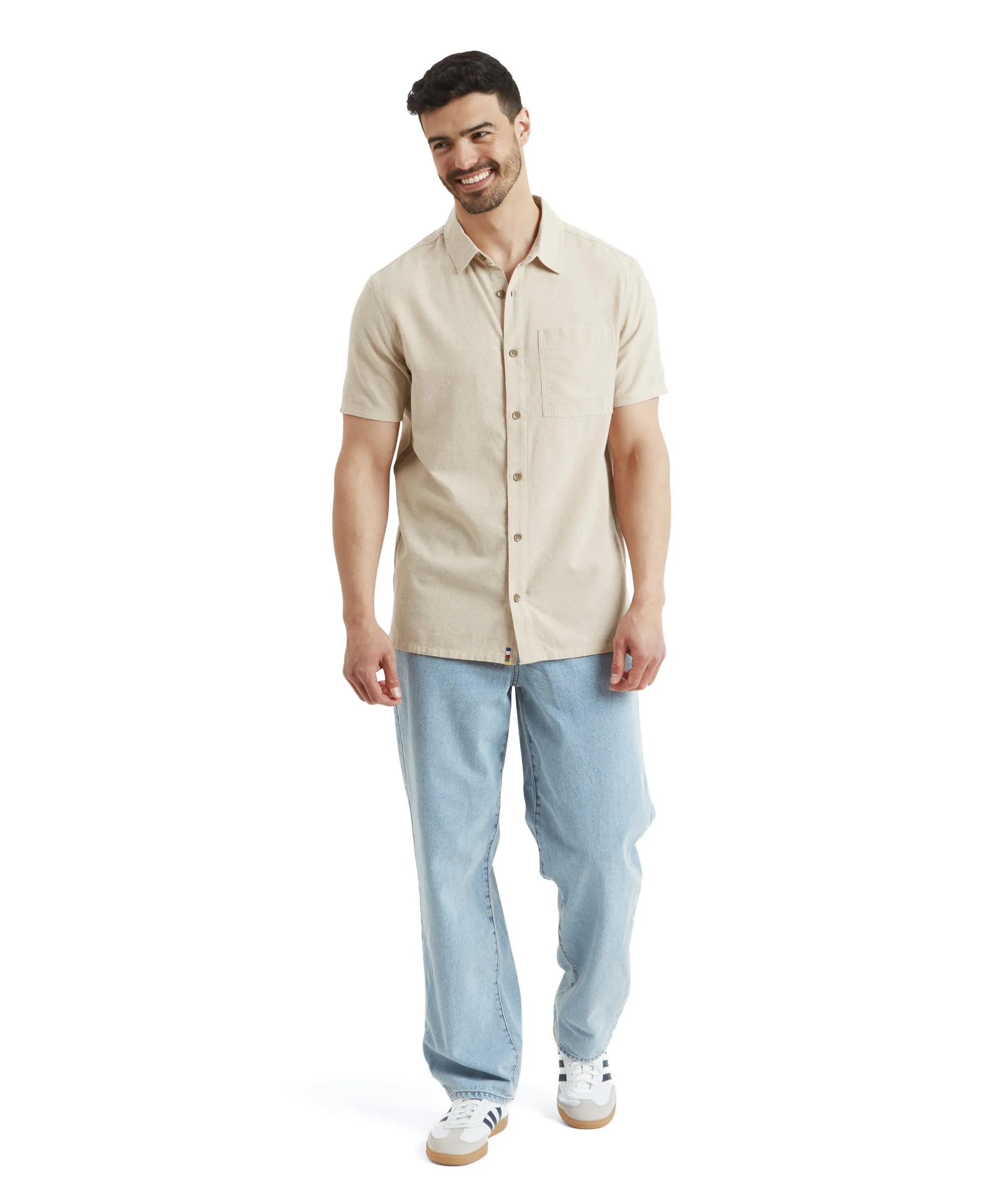 Daha Short Sleeve Shirt - Bardiya Sand - Image 3