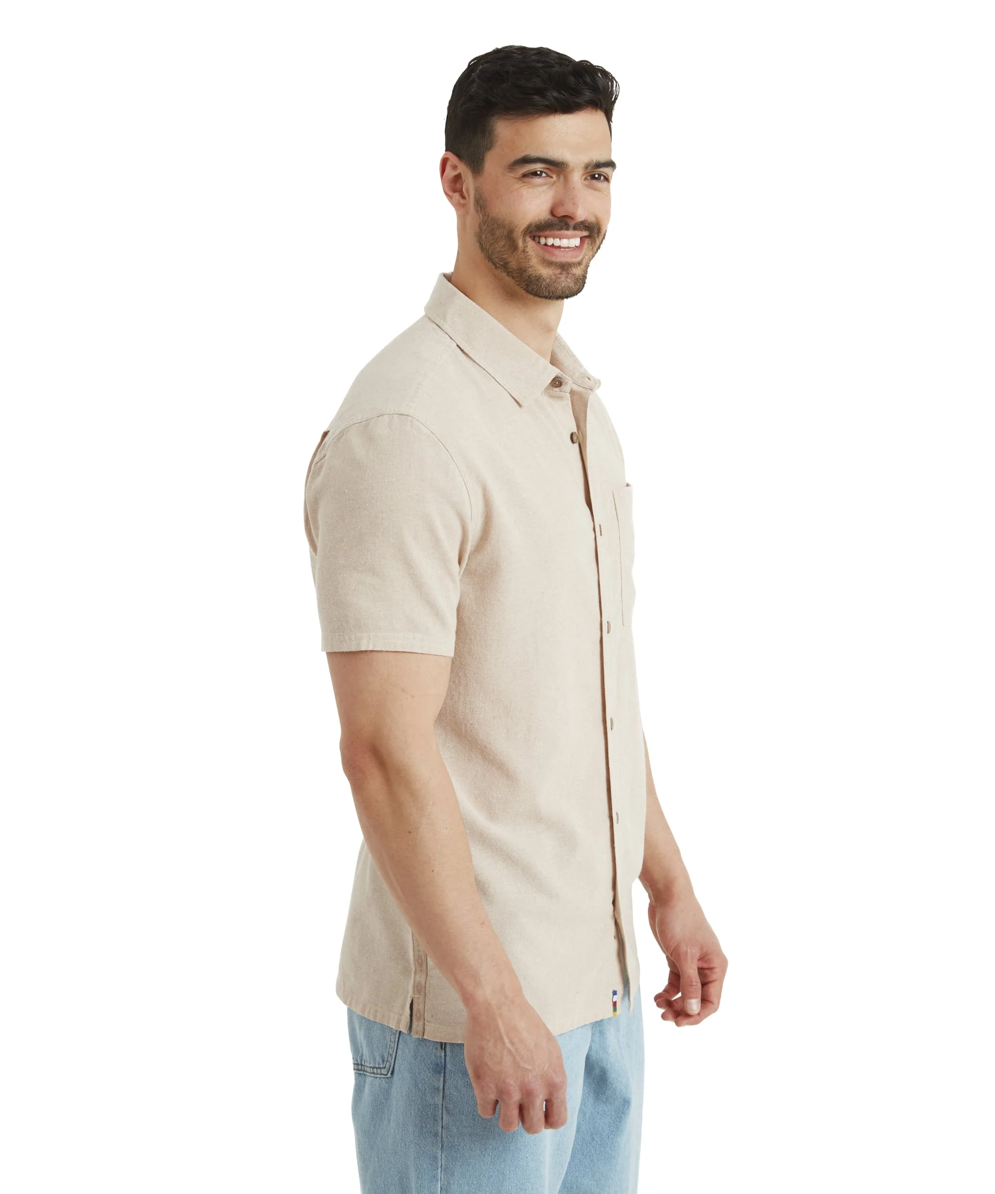 Daha Short Sleeve Shirt - Bardiya Sand - Image 4