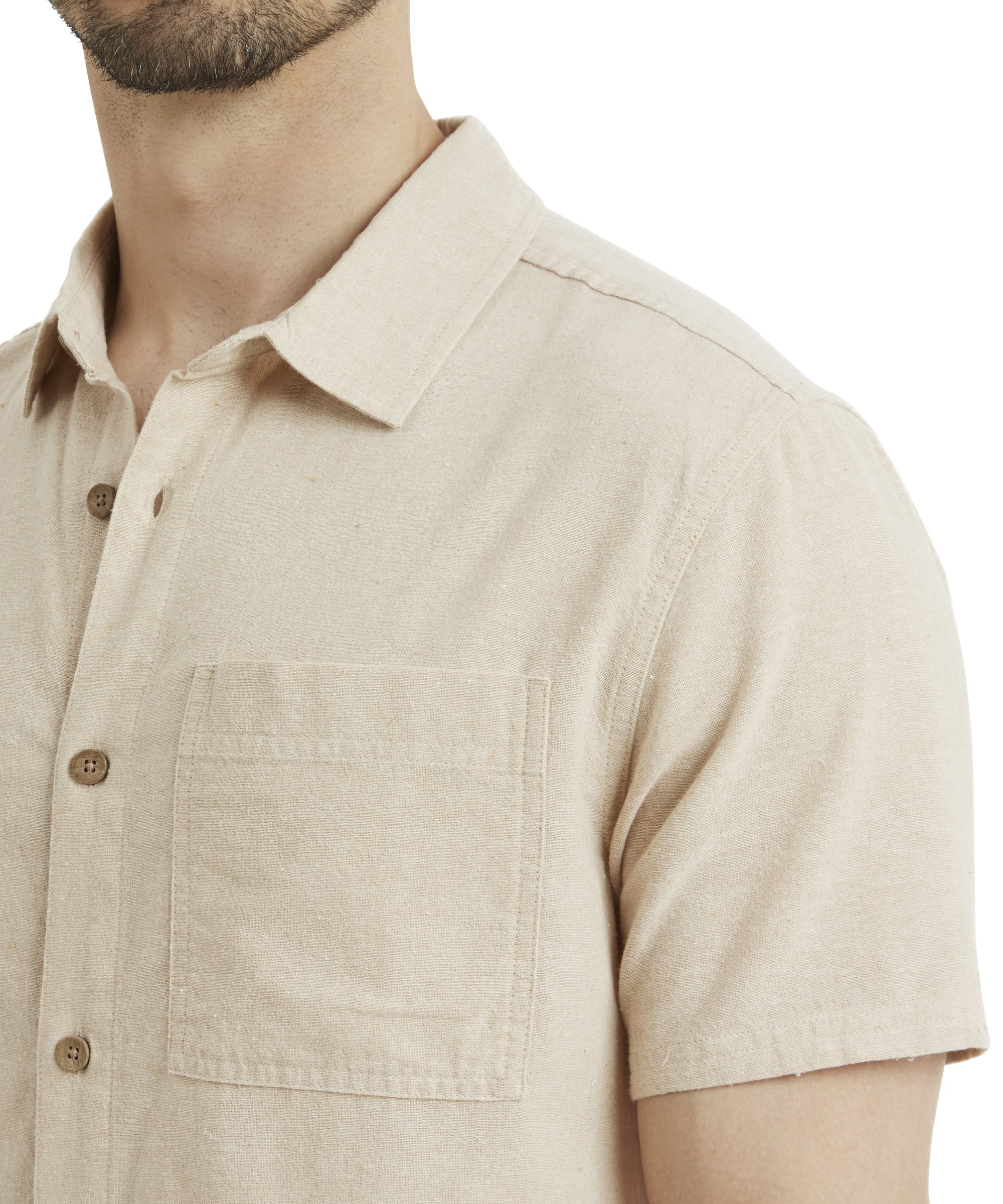 Daha Short Sleeve Shirt - Bardiya Sand - Image 6