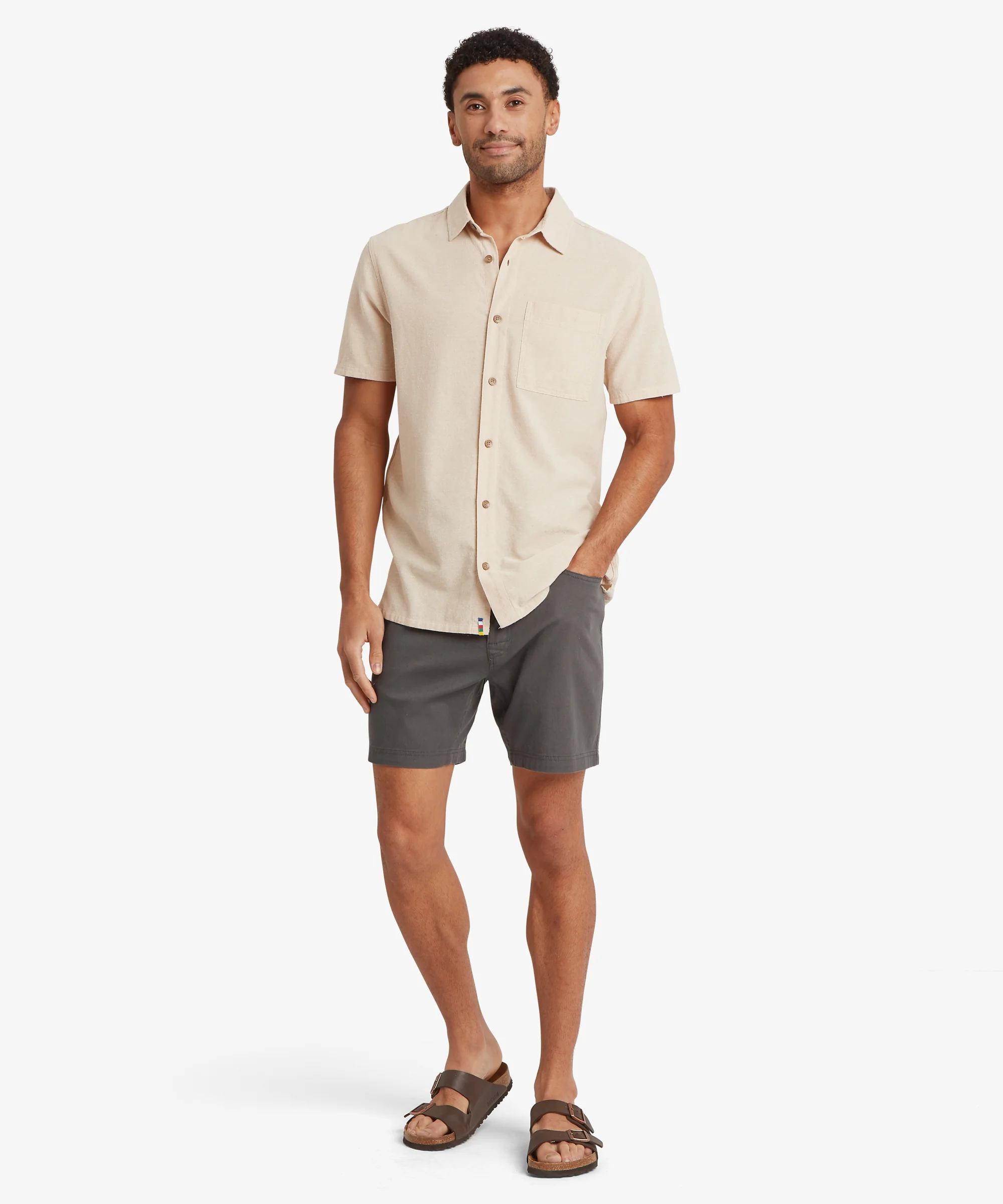Dando 5 Pocket Short - Kharani Grey - Image 3