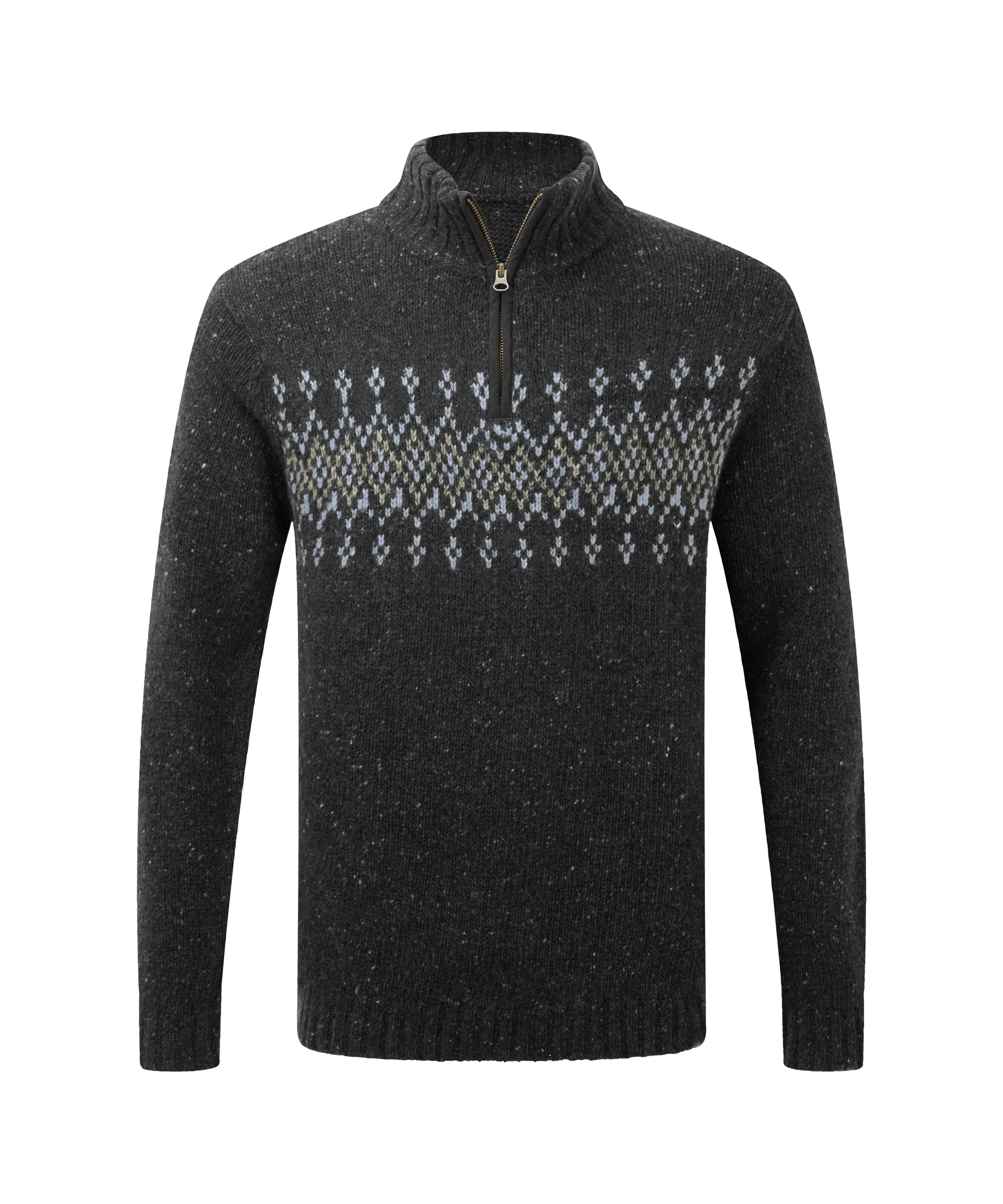 Dumji Quarter Zip Sweater - Charcoal