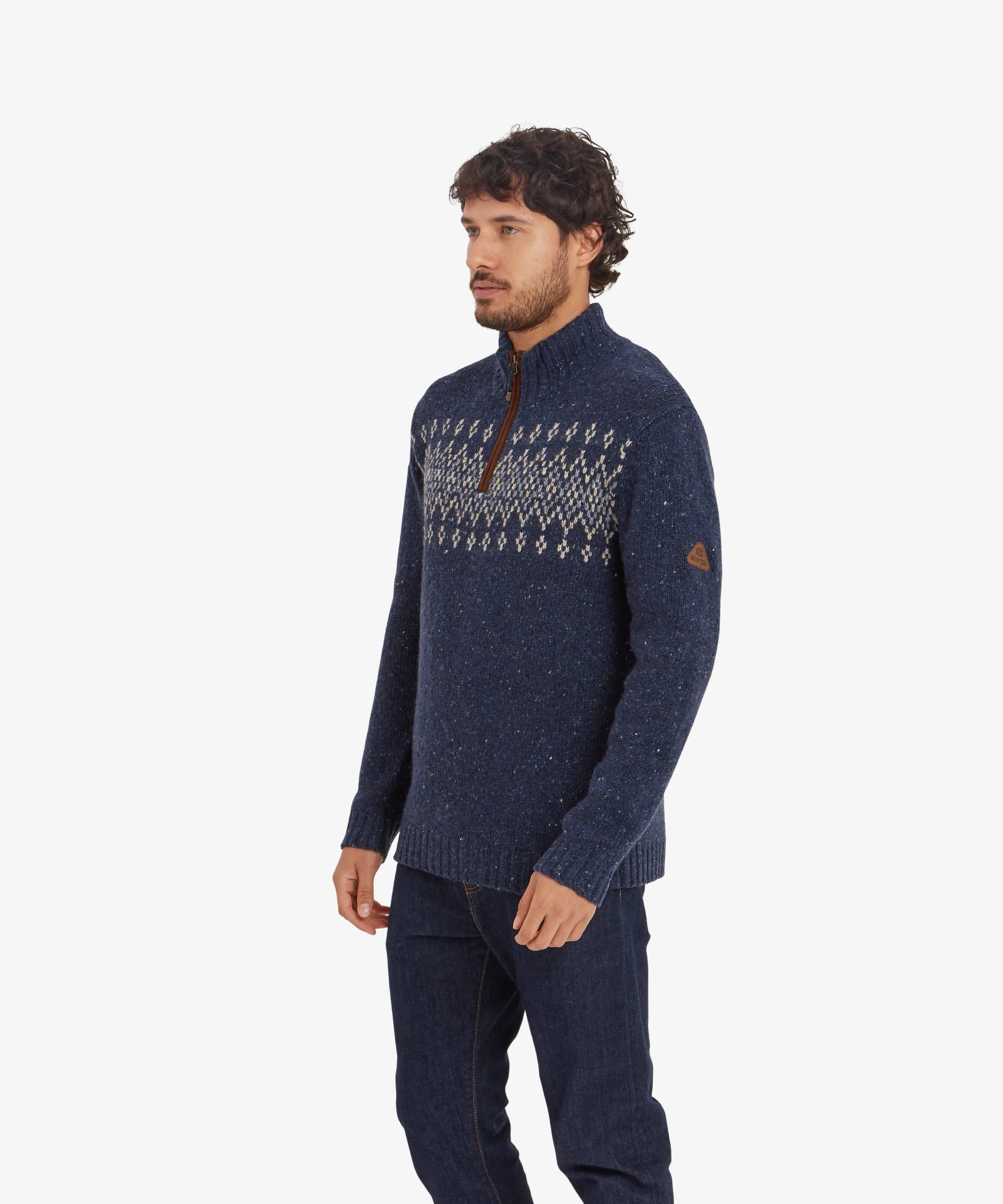 Dumji Quarter Zip Sweater - Rathee Blue - Image 4