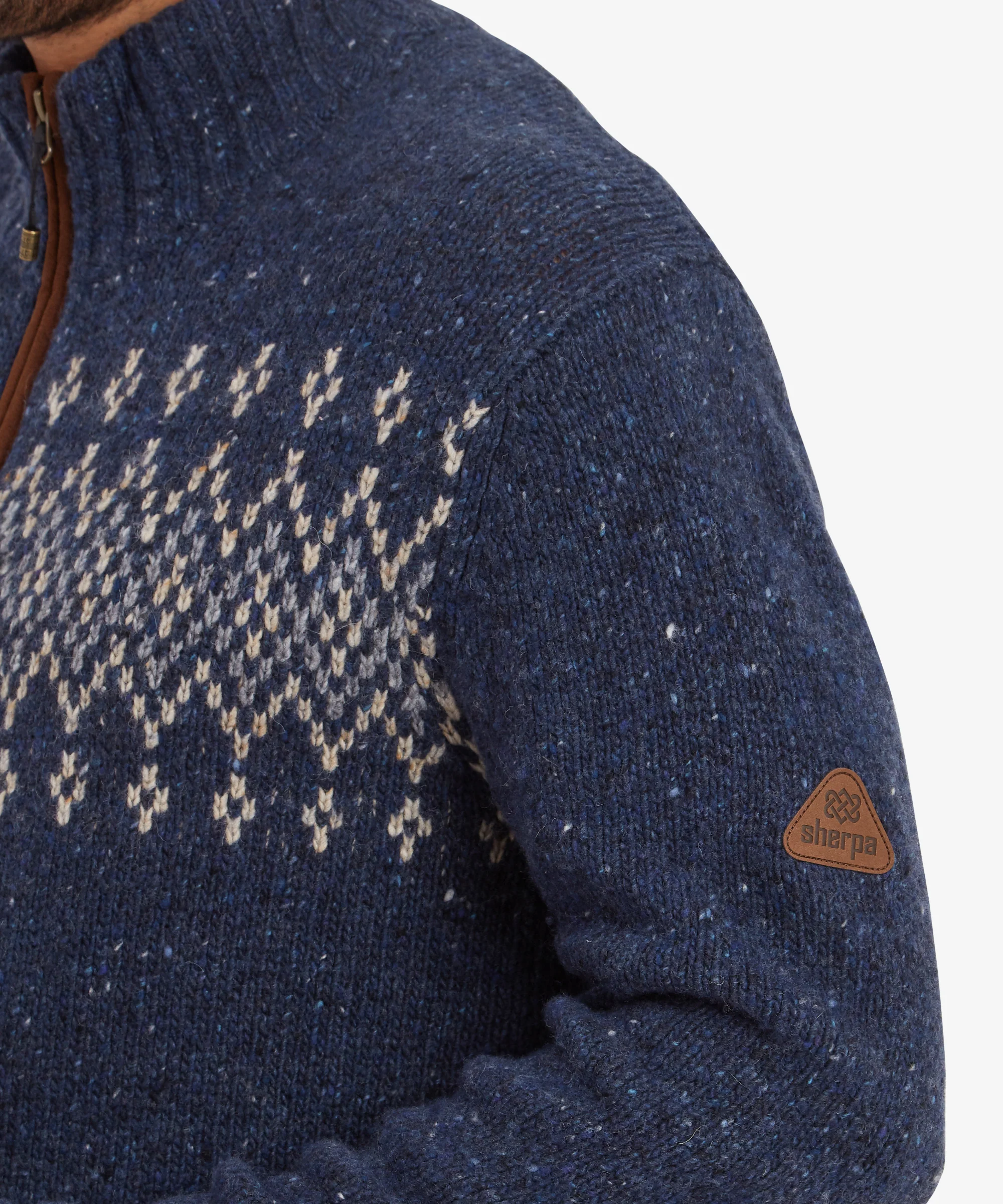 Dumji Quarter Zip Sweater - Rathee Blue - Image 7