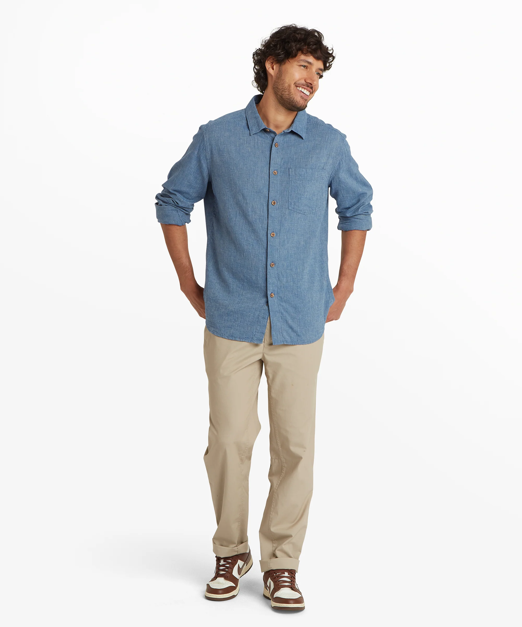 Habba Long Sleeve Shirt - Seaport Blue - Image 6