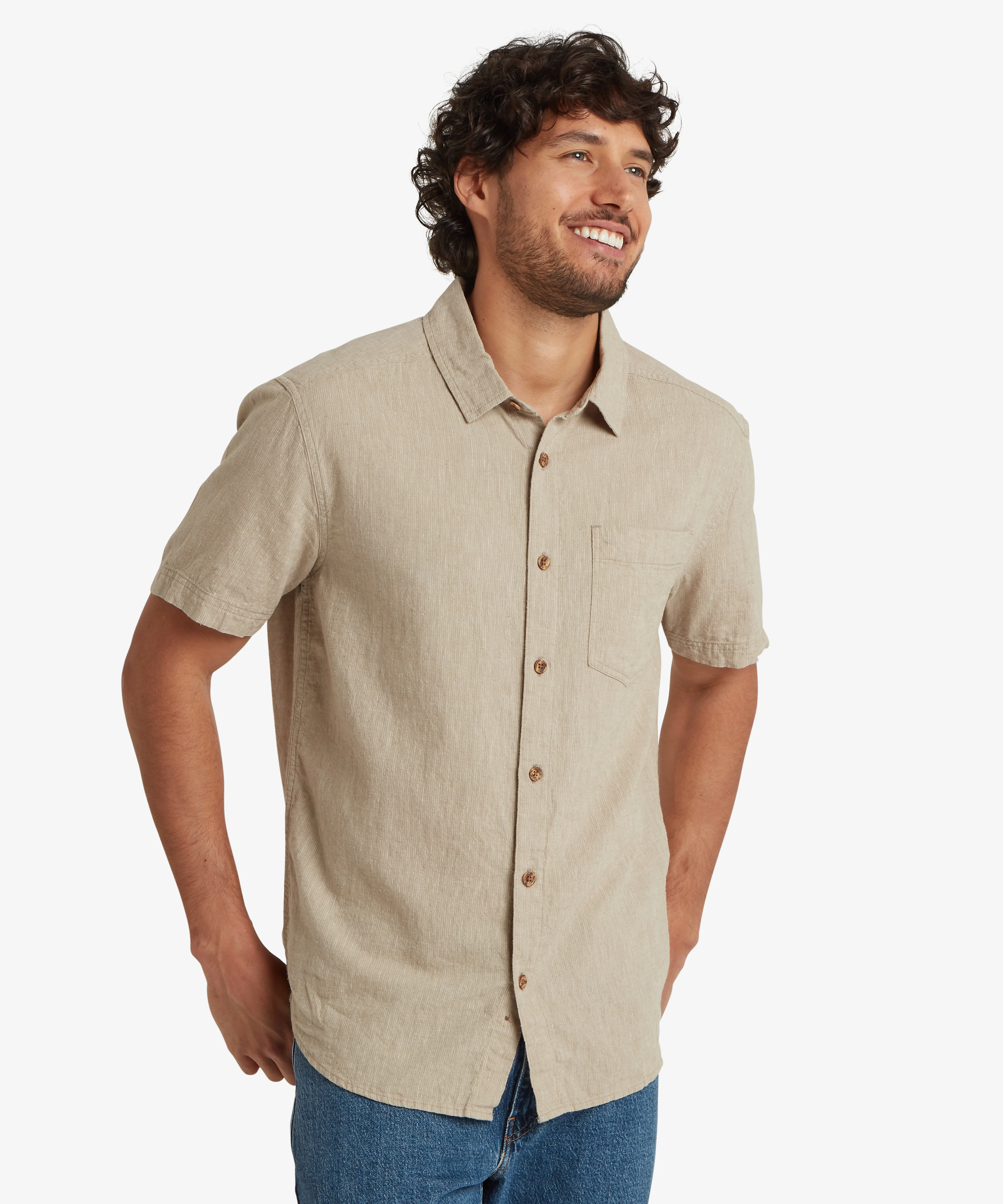 Habba Short Sleeve Shirt - Goa Sand - Image 2