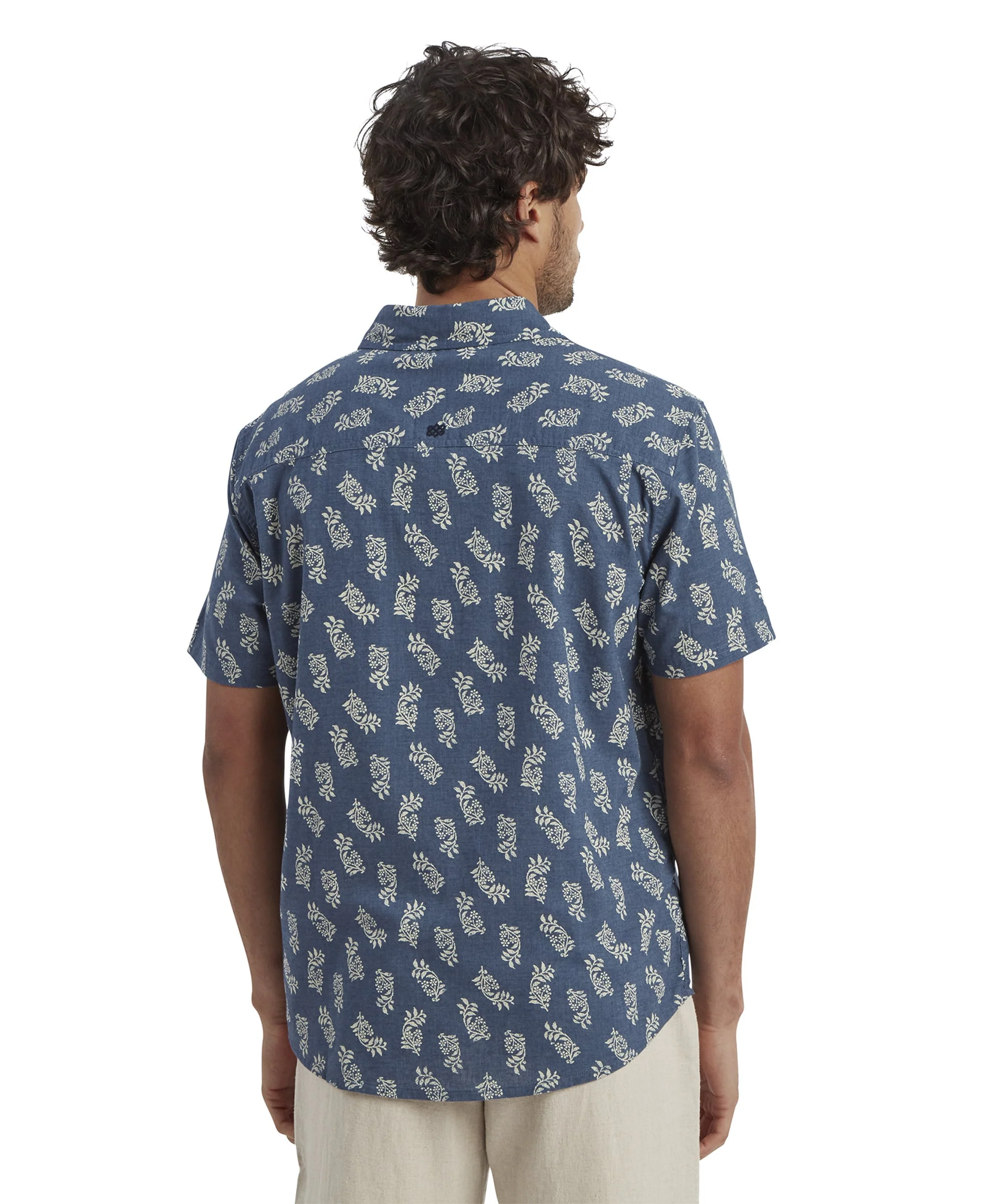 Indi Floral Short Sleeve Shirt - Rathee Blue - Image 5