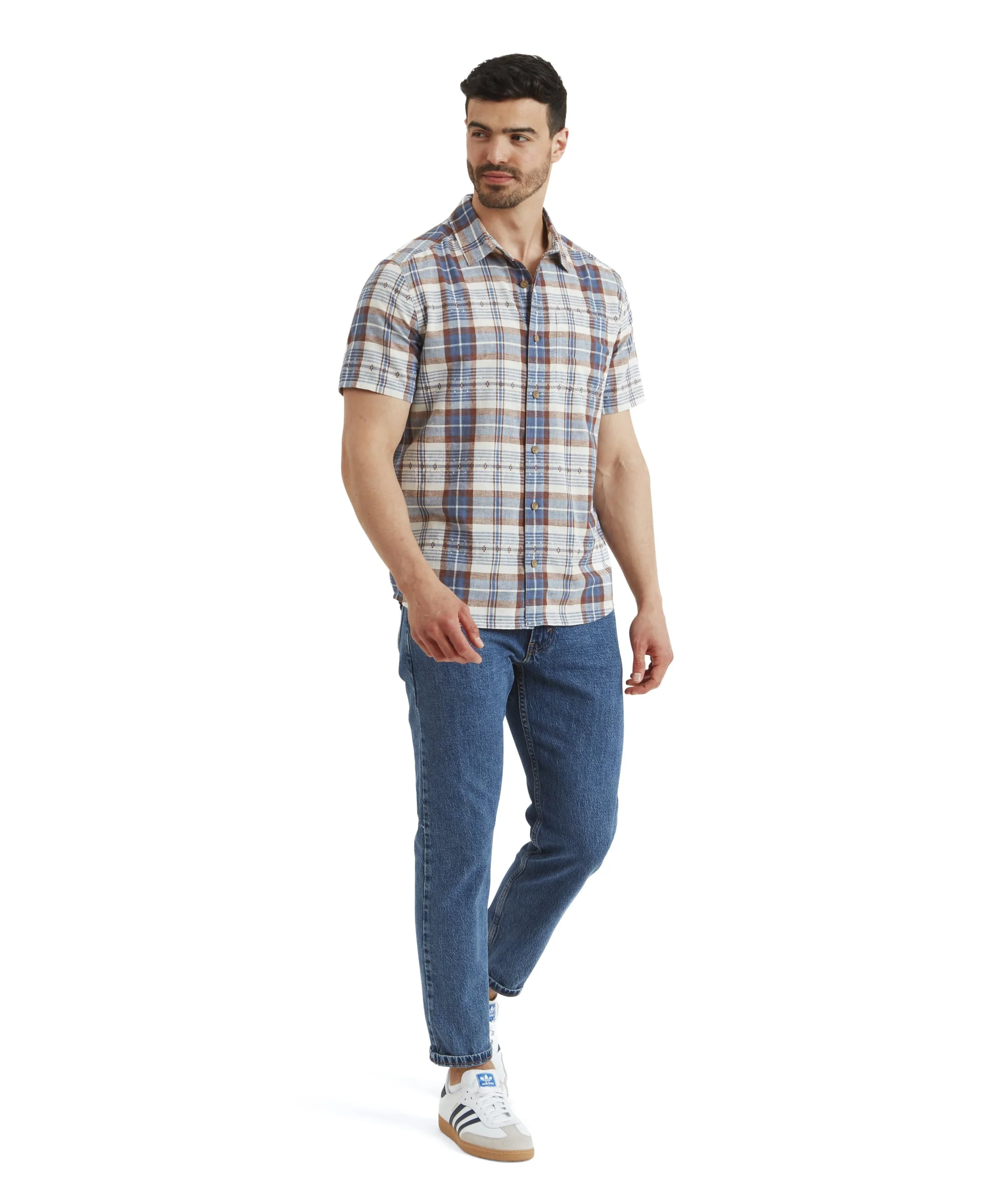 Jampa Plaid Short Sleeve Shirt - Peetho - Image 3