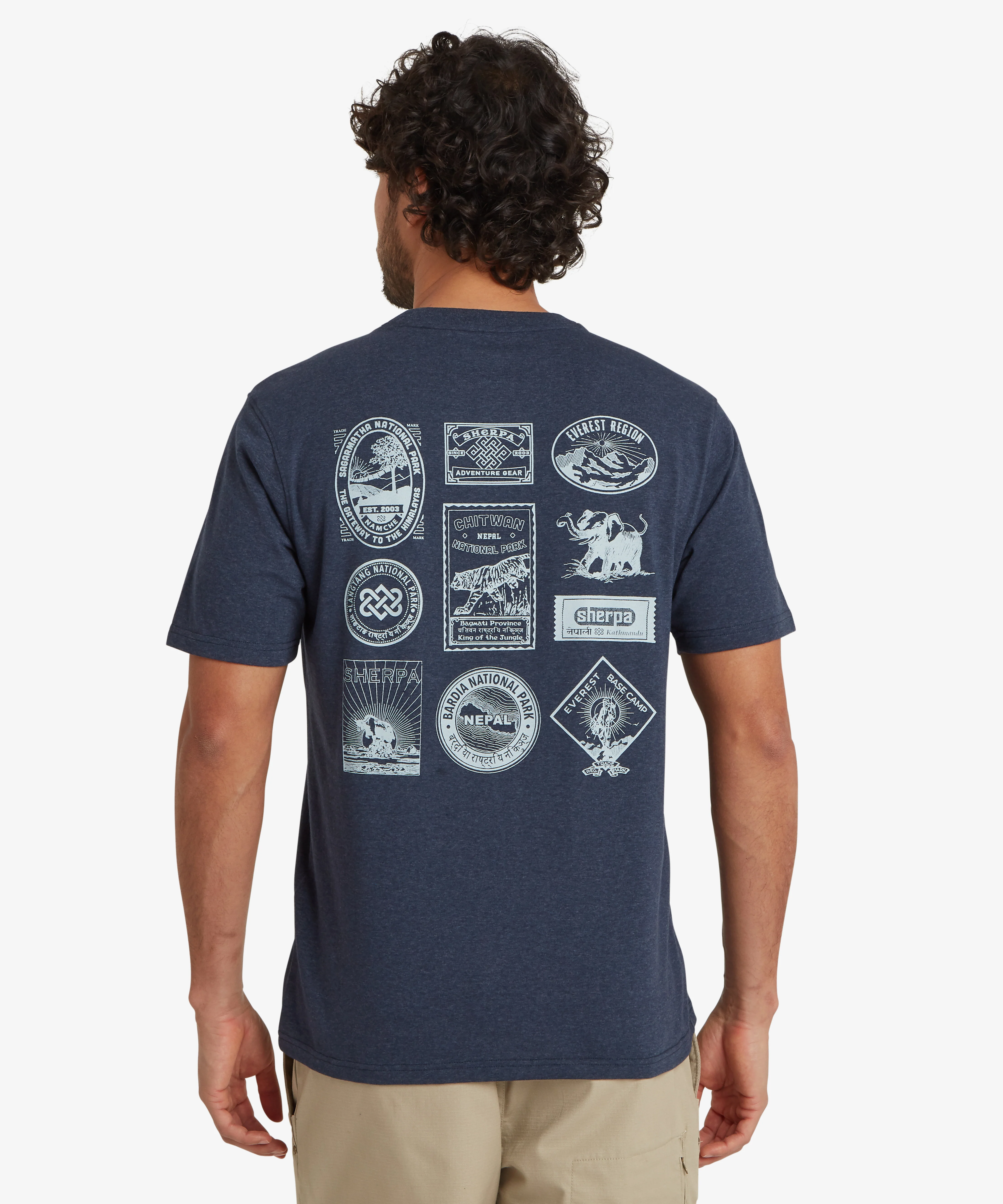 Jutnu Badge T-Shirt - Rathee Blue - Image 6