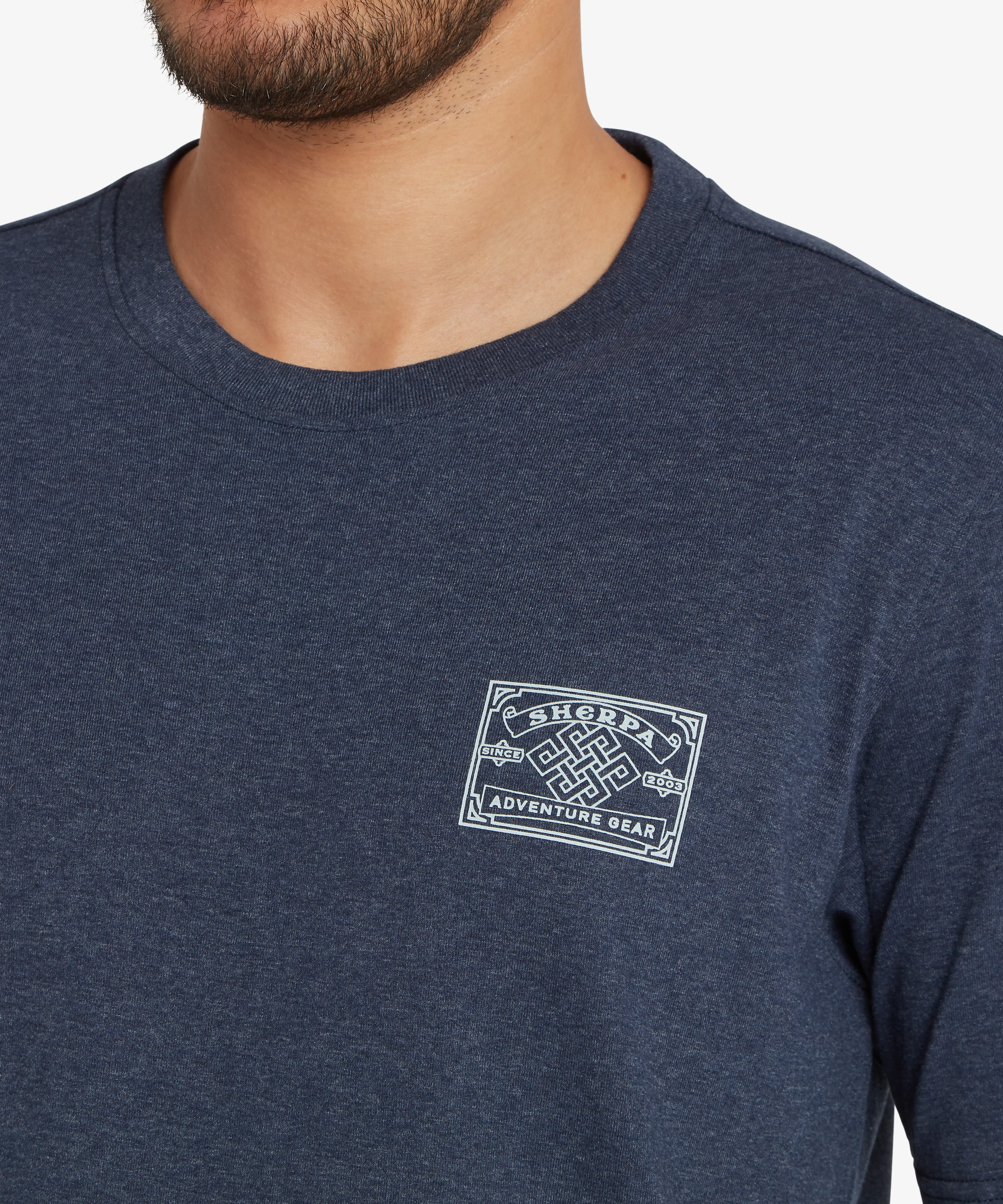 Jutnu Badge T-Shirt - Rathee Blue - Image 7