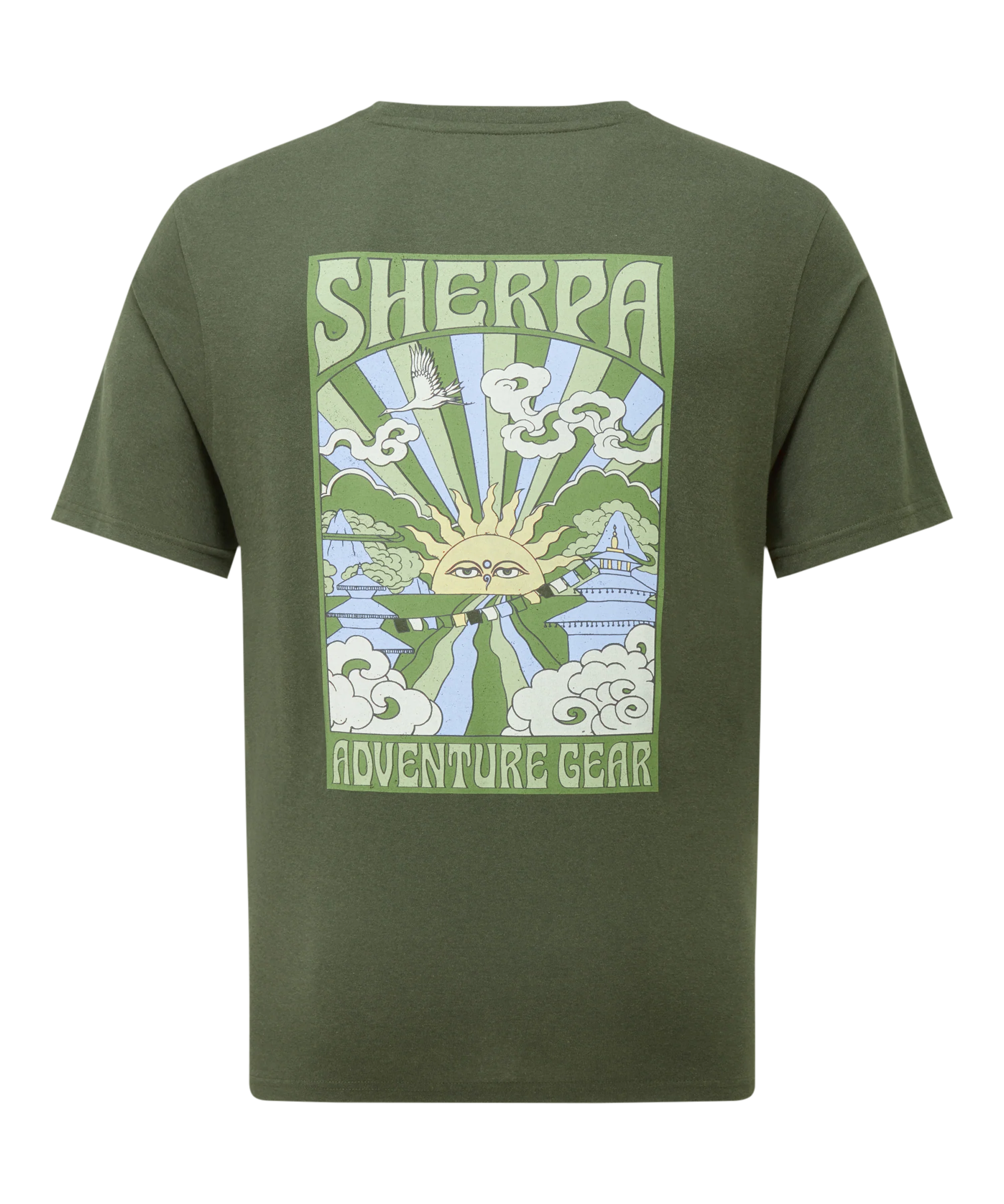 Jutnu Psychedelic T-Shirt - Evergreen - Image 2