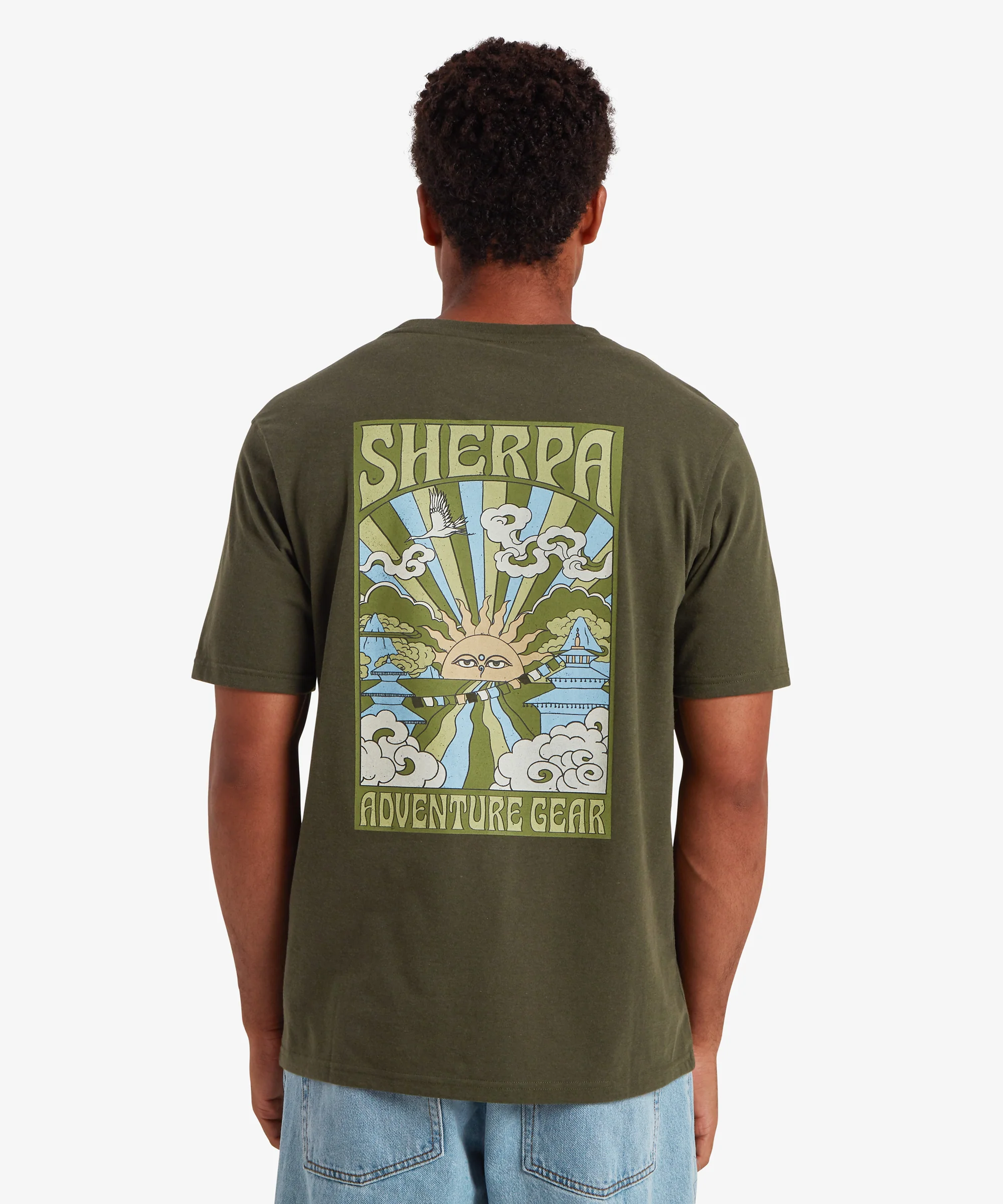 Jutnu Psychedelic T-Shirt - Evergreen - Image 6