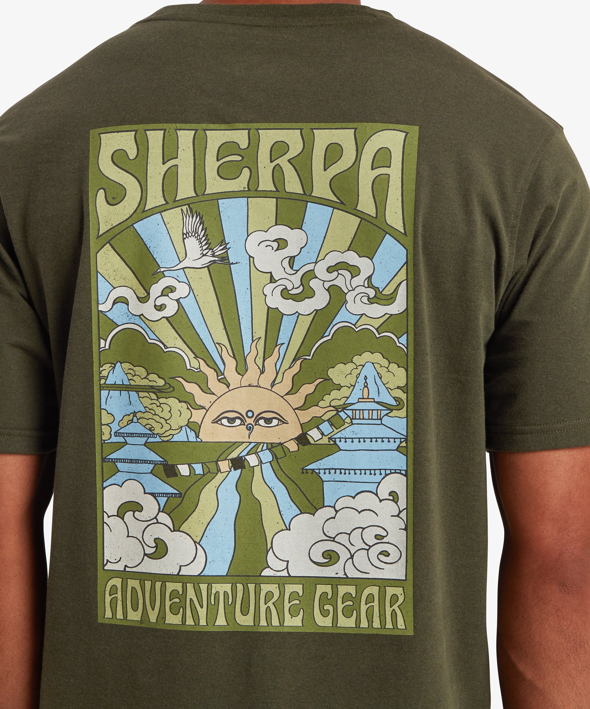 Jutnu Psychedelic T-Shirt - Evergreen - Image 8