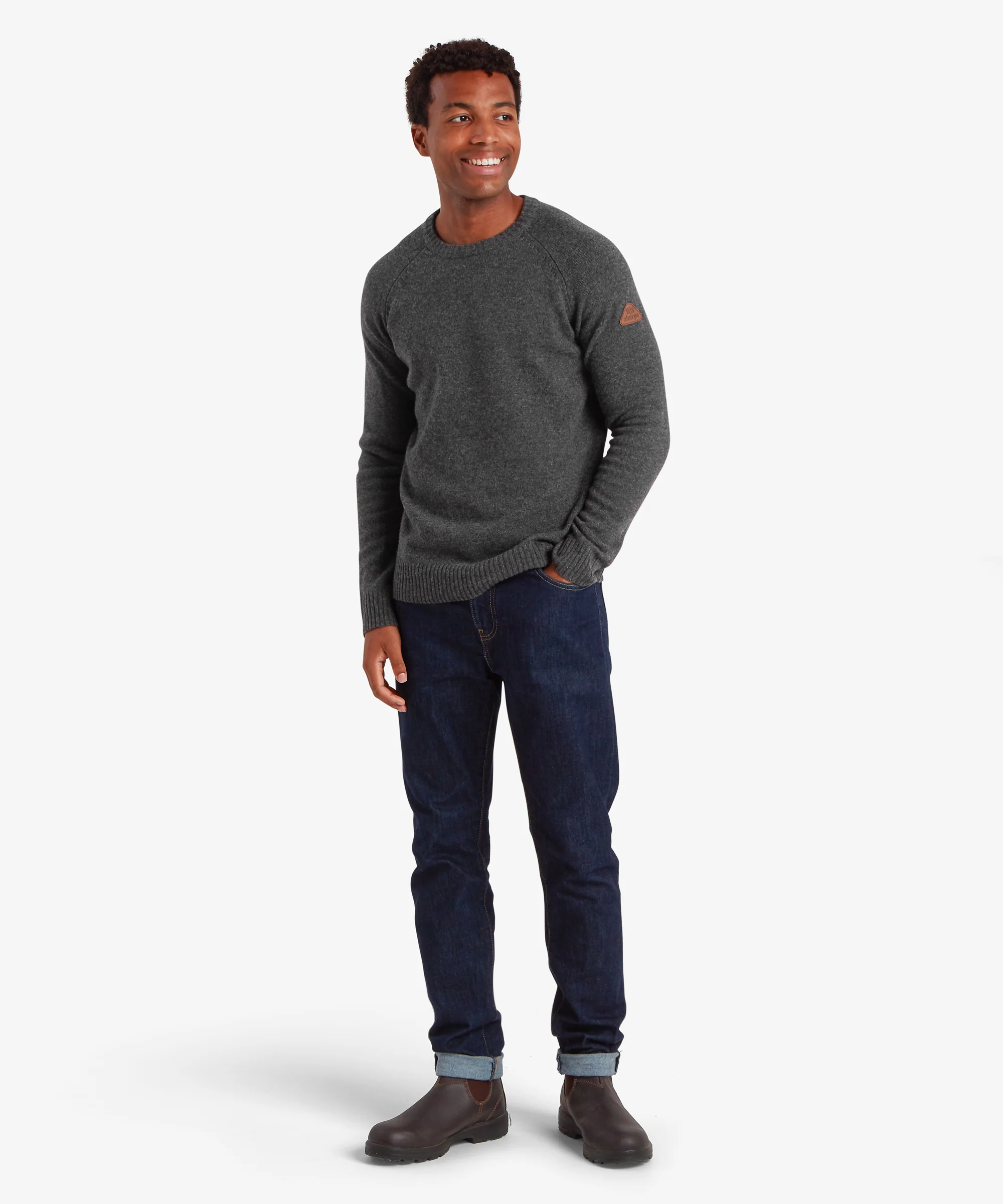 Kangtega Crew Sweater  - Charcoal - Image 3