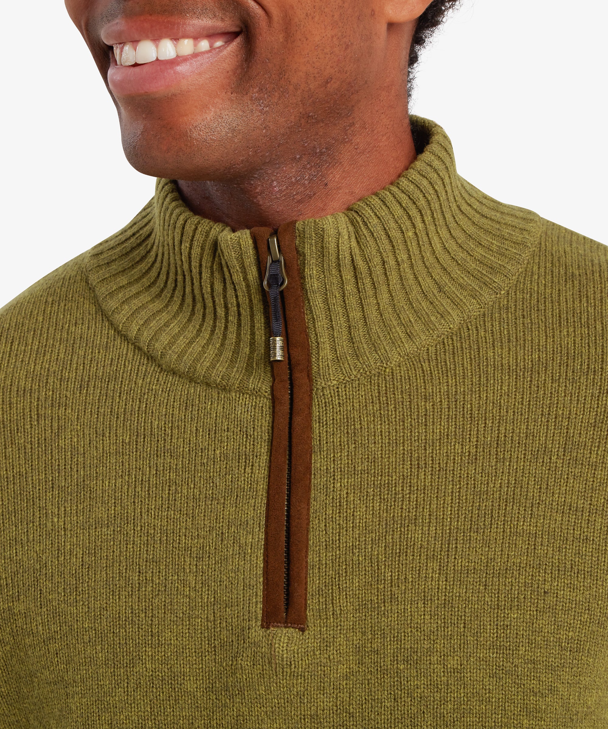 Kangtega Quarter Zip Sweater - Moss - Image 6