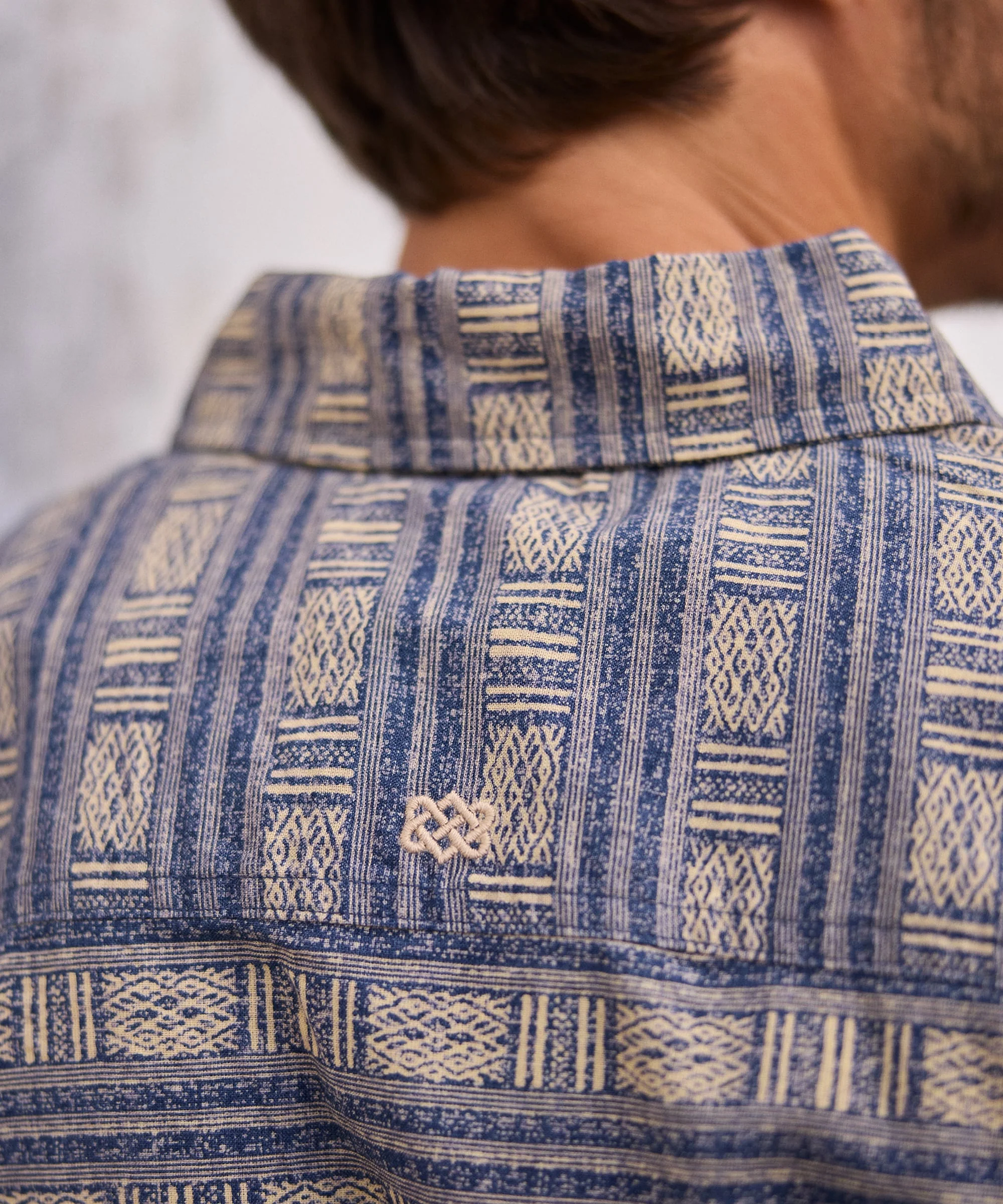Khumbu Weave Short Sleeve Shirt - Rathee Blue - Image 4
